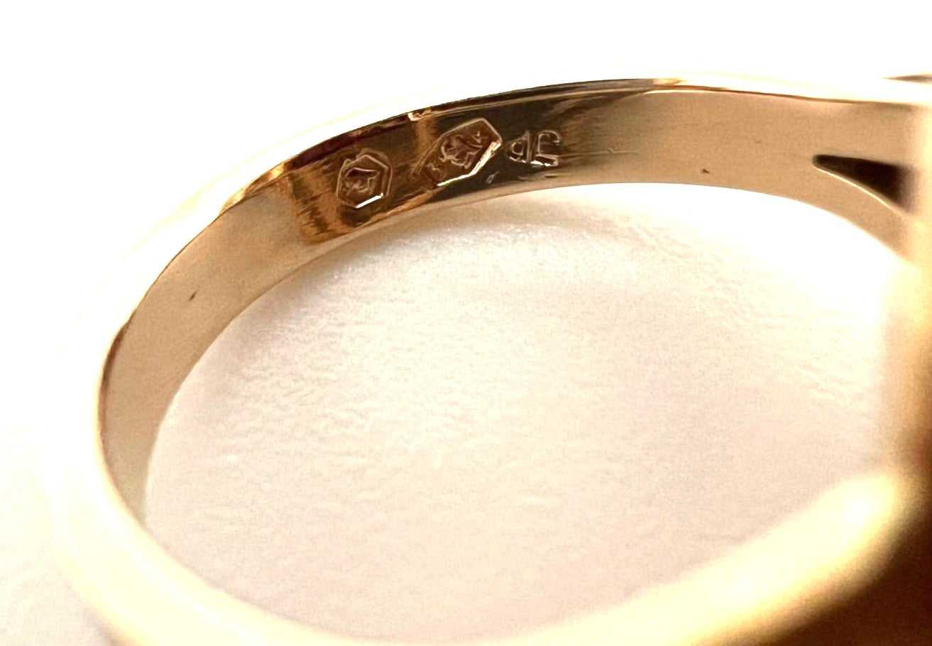  Gold 14 Karat mit Rubin Korund