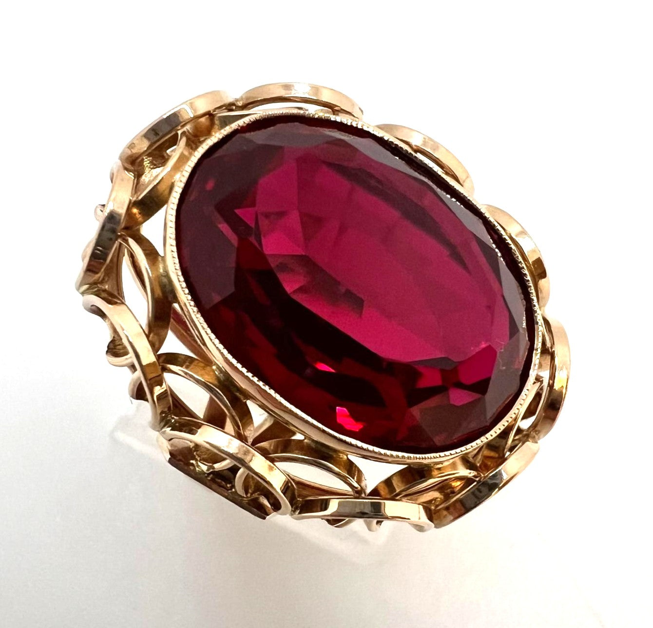  Gold 14 Karat mit Rubin Korund