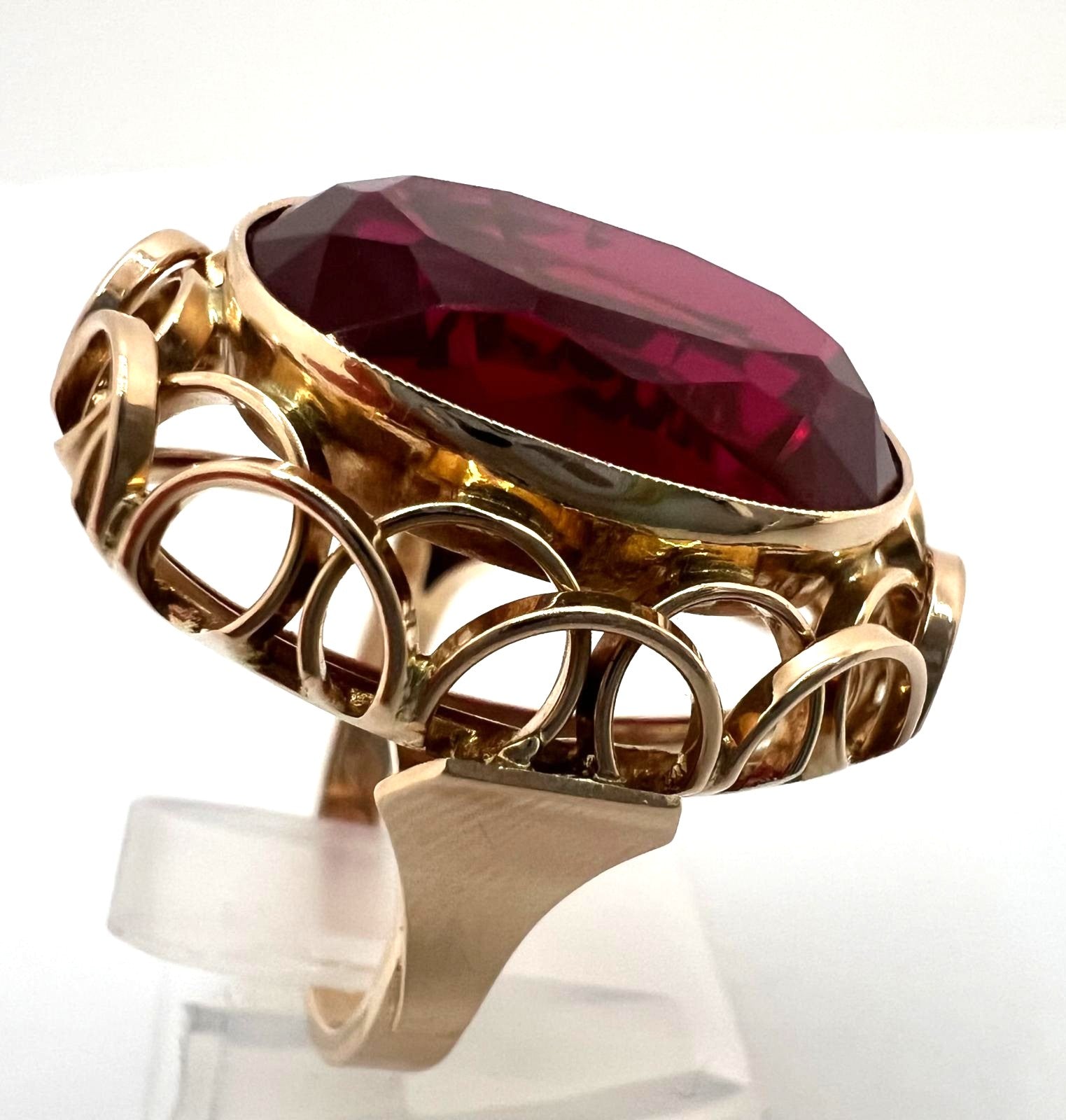  Gold 14 Karat mit Rubin Korund