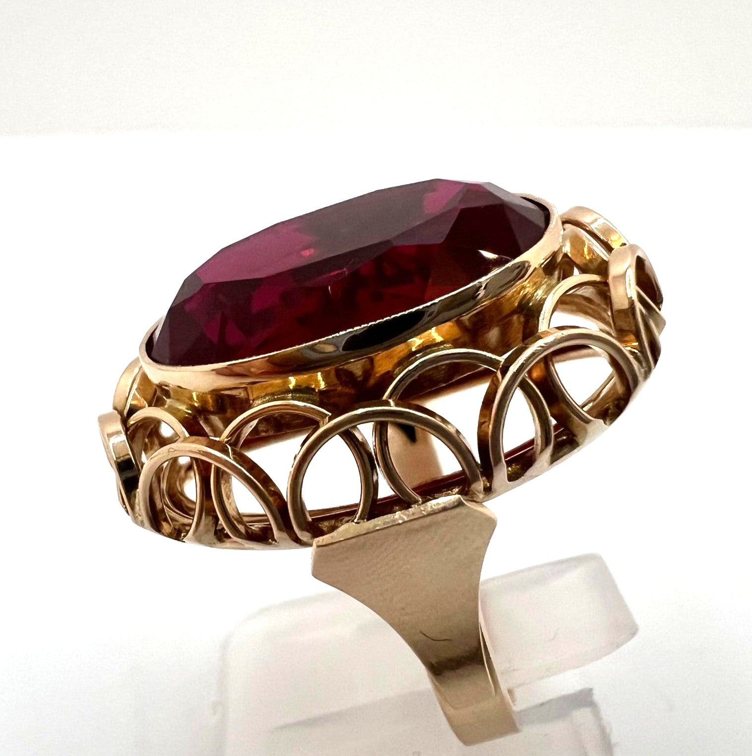  Gold 14 Karat mit Rubin Korund