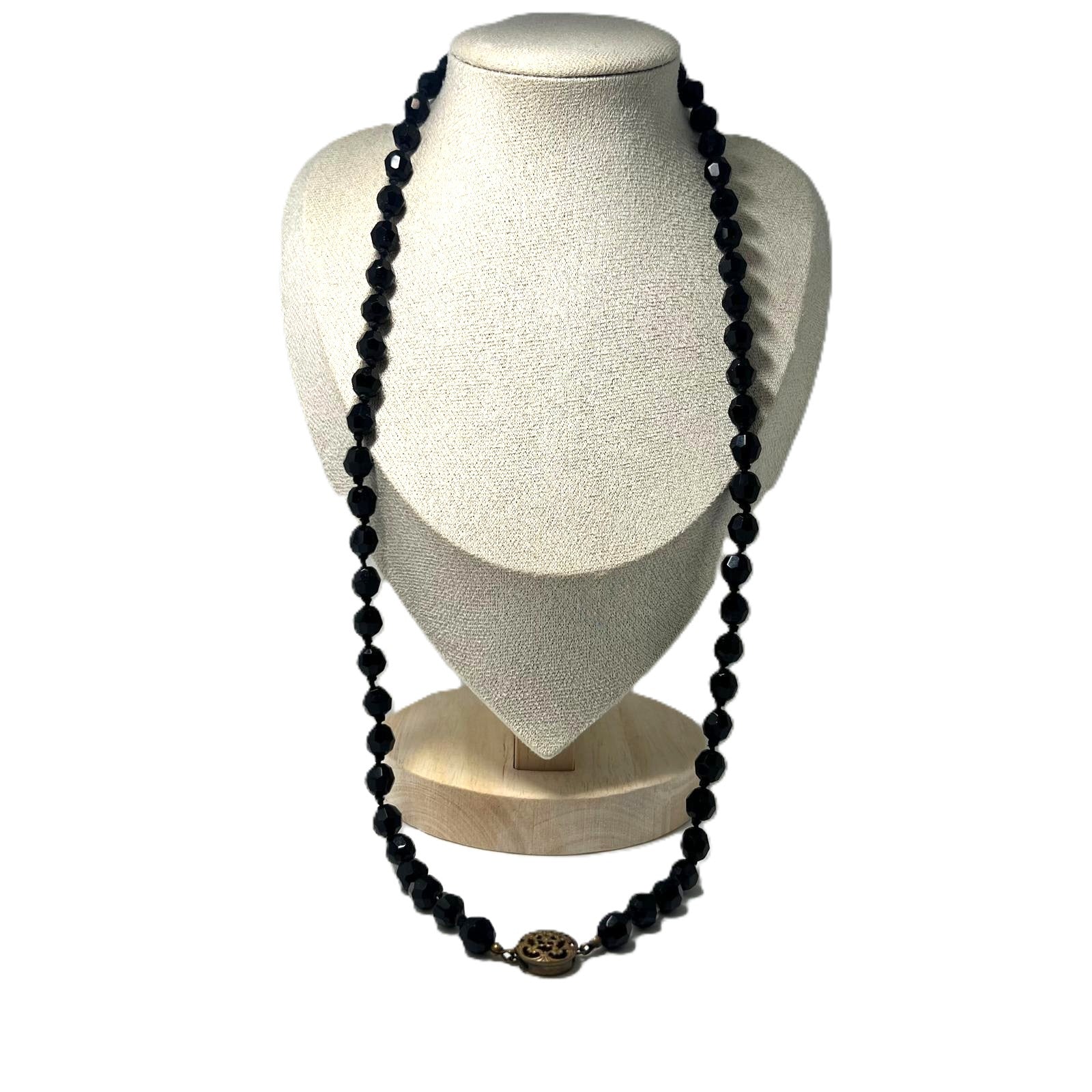 Antikes Art Déco Onyx-Collier