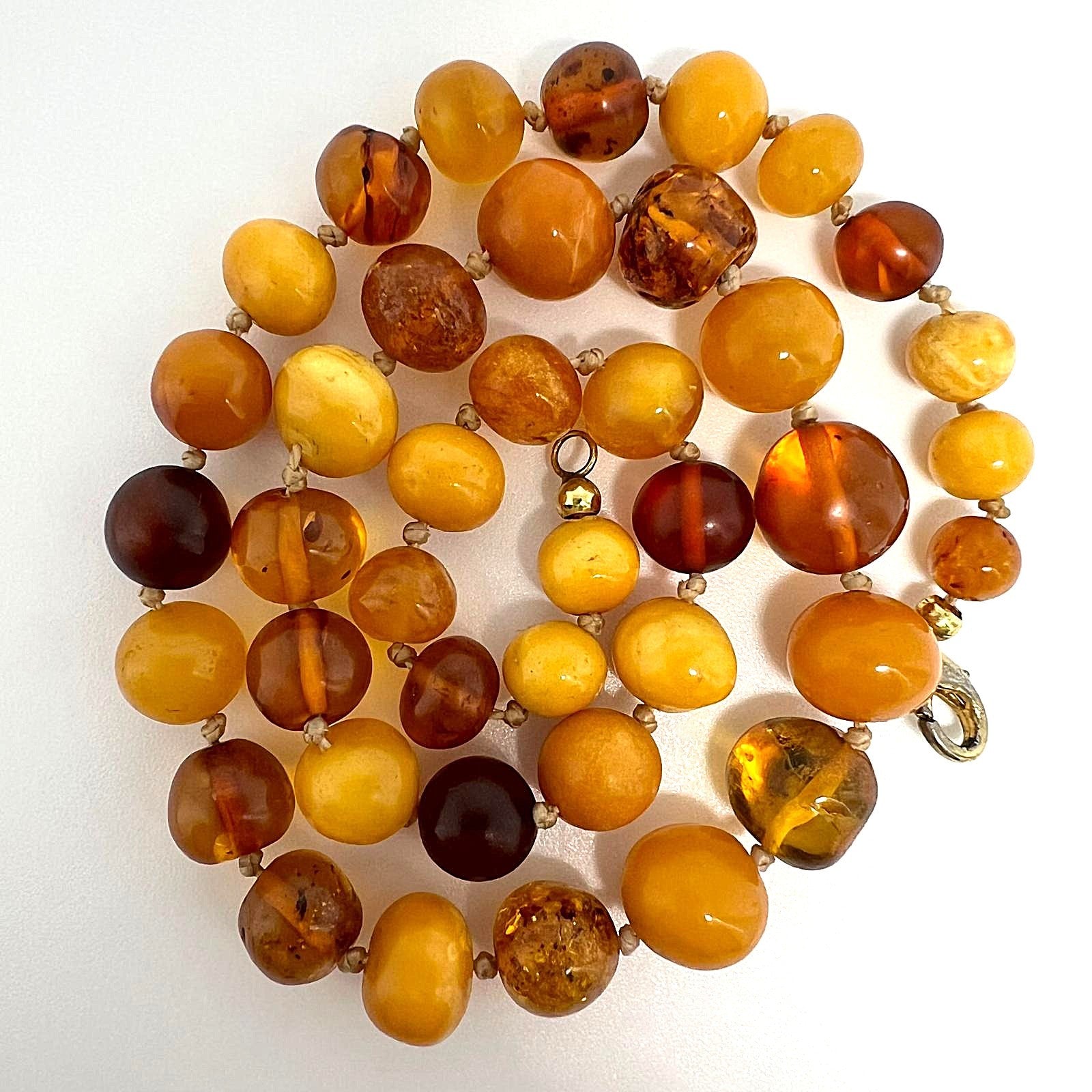 Bernstein Kette Butterscotch Cognac 