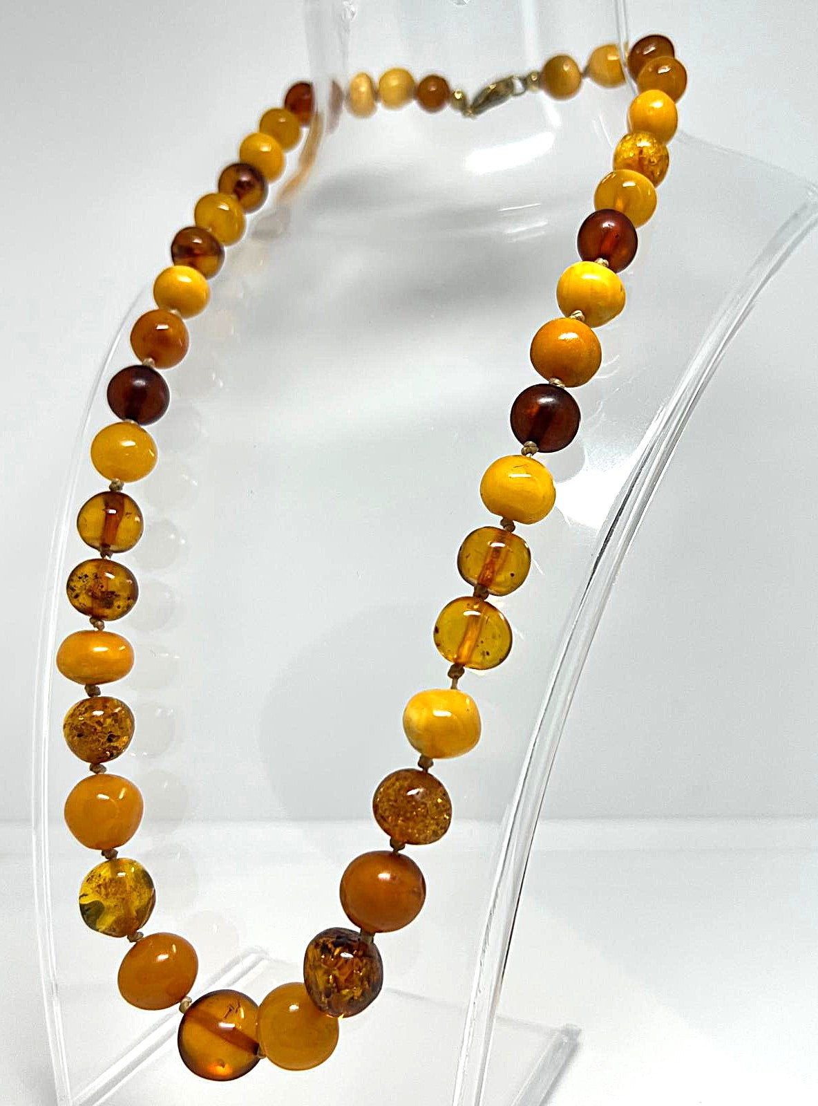 Bernstein Kette Butterscotch Cognac 