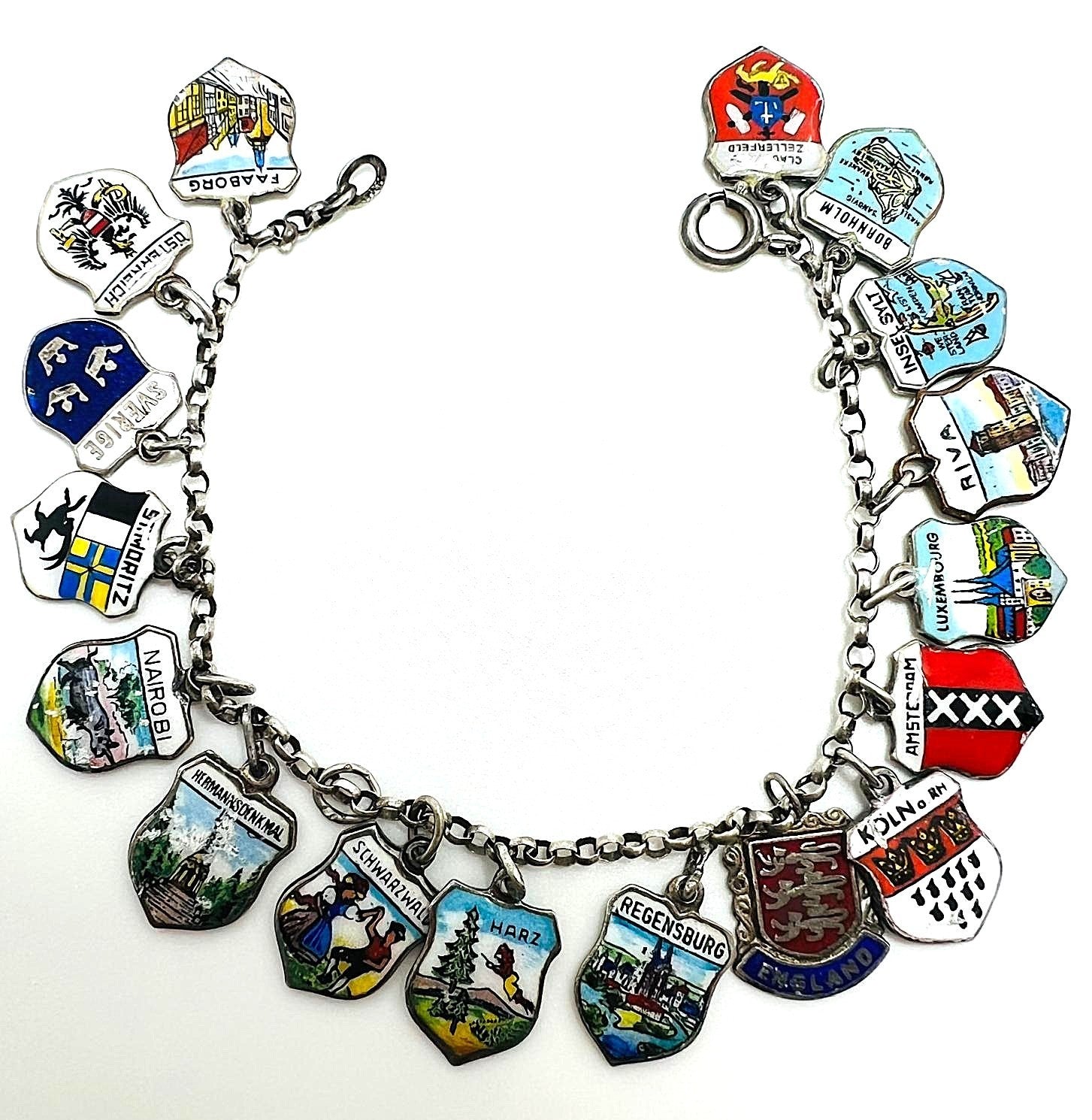 Armband mit Emaille-Wappen