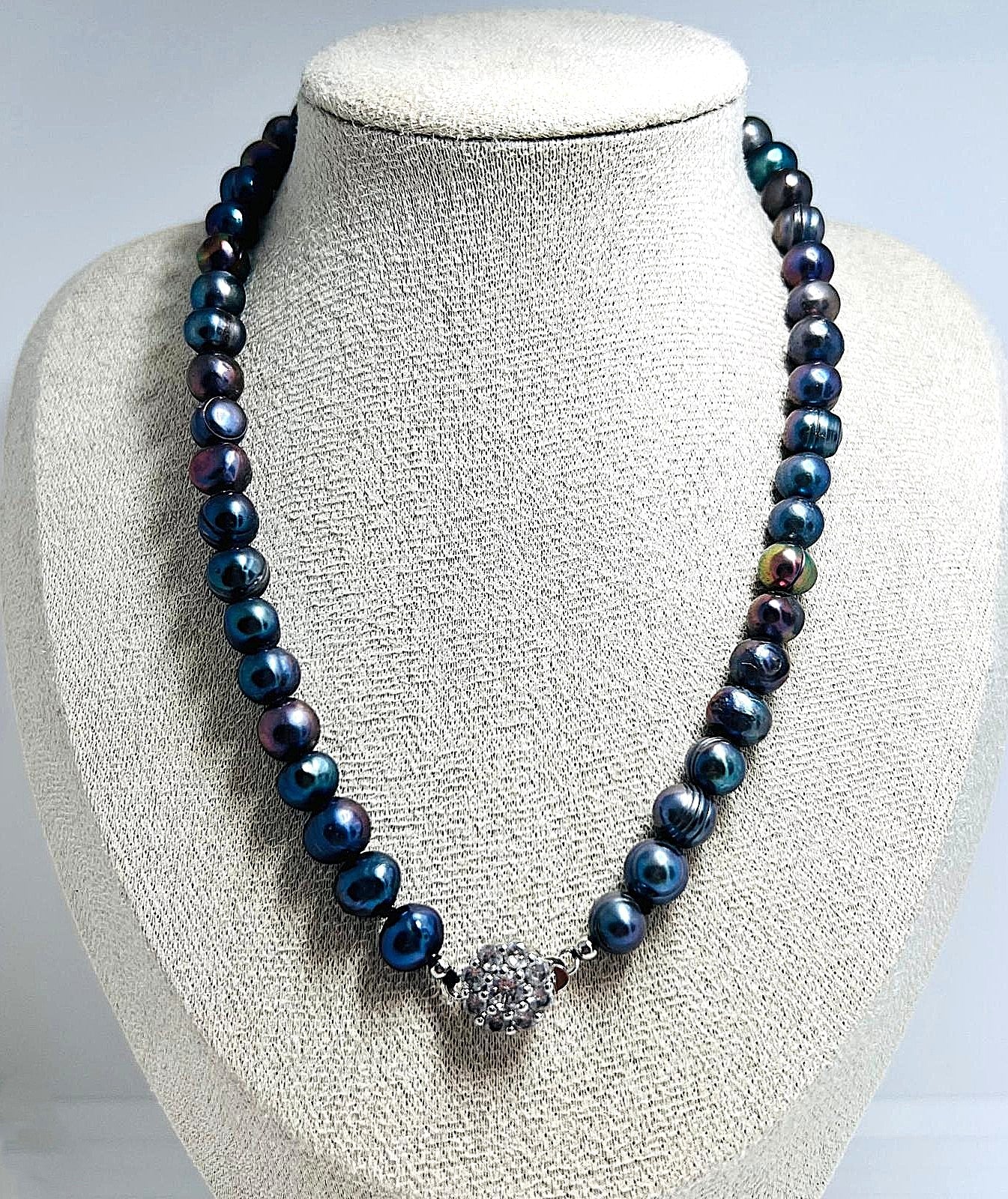  Collier mit echten Süßwasserperlen 