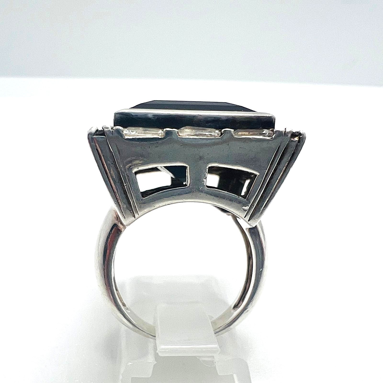 Designer 925 Silber Statement-Ring