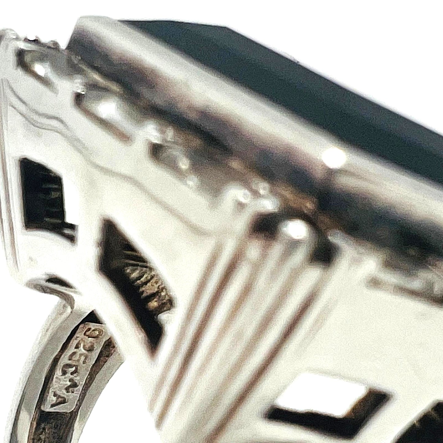 Designer 925 Silber Statement-Ring