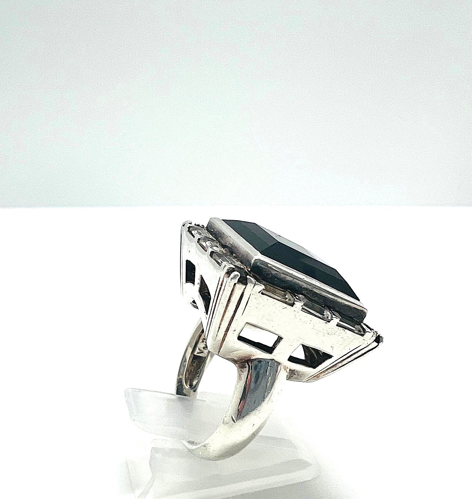Designer 925 Silber Statement-Ring