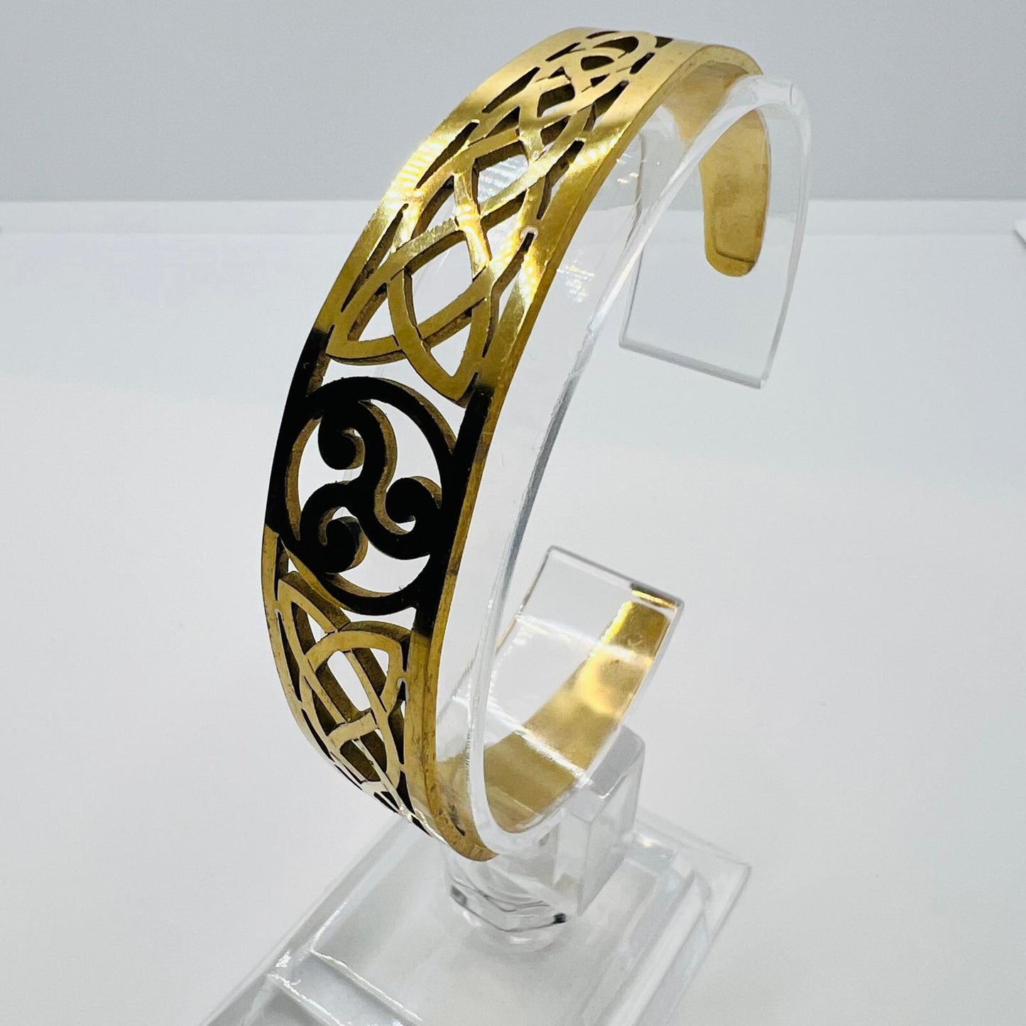Edelstahl Armreif Gold