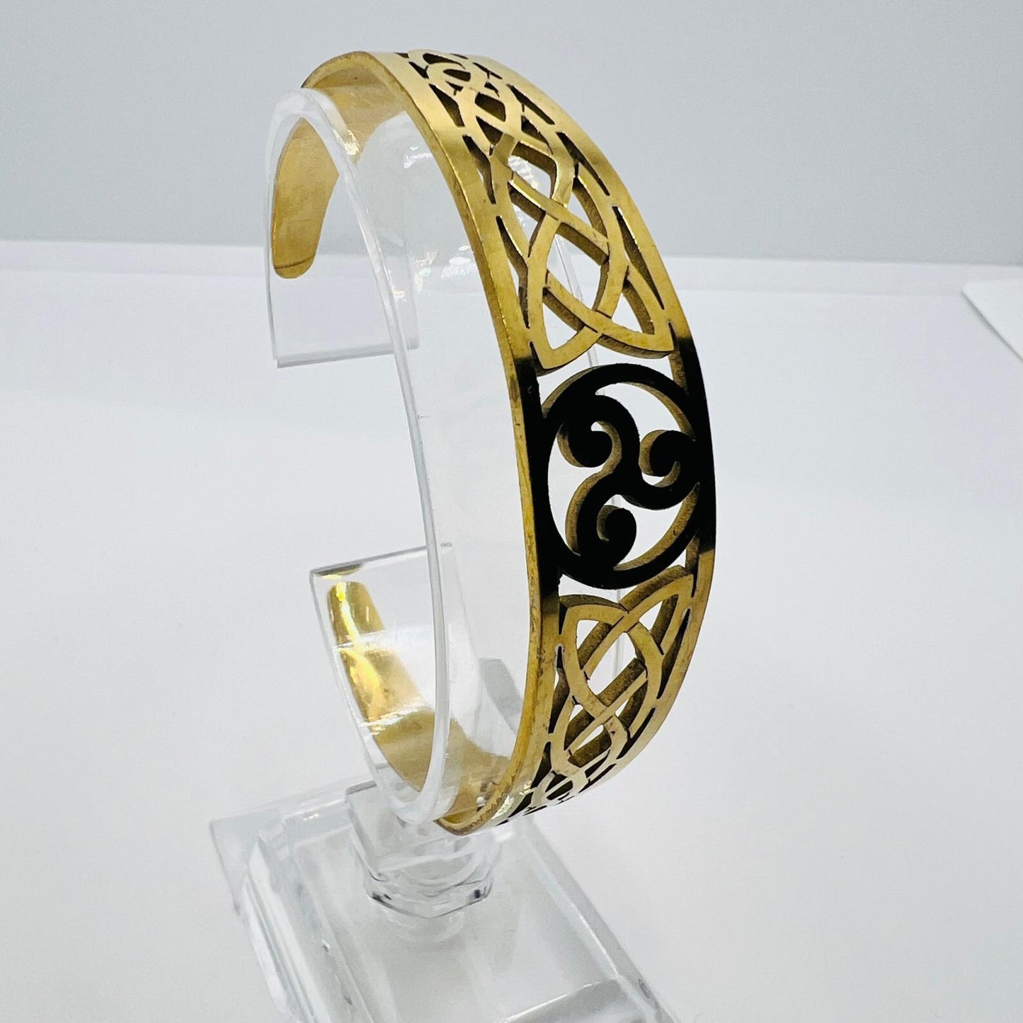 Edelstahl Armreif Gold