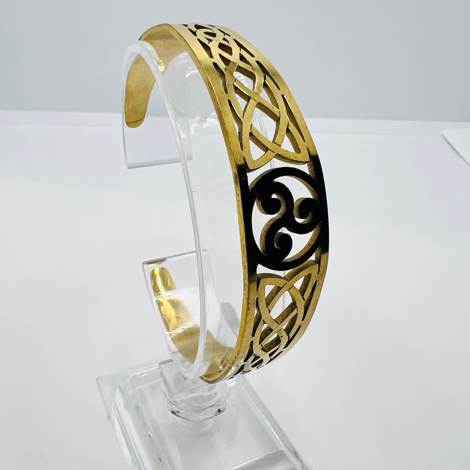 Edelstahl Armreif Gold
