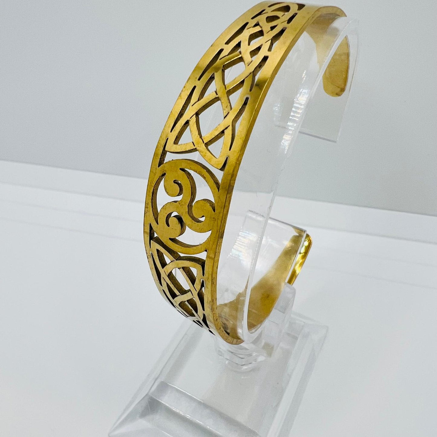 Edelstahl Armreif Gold