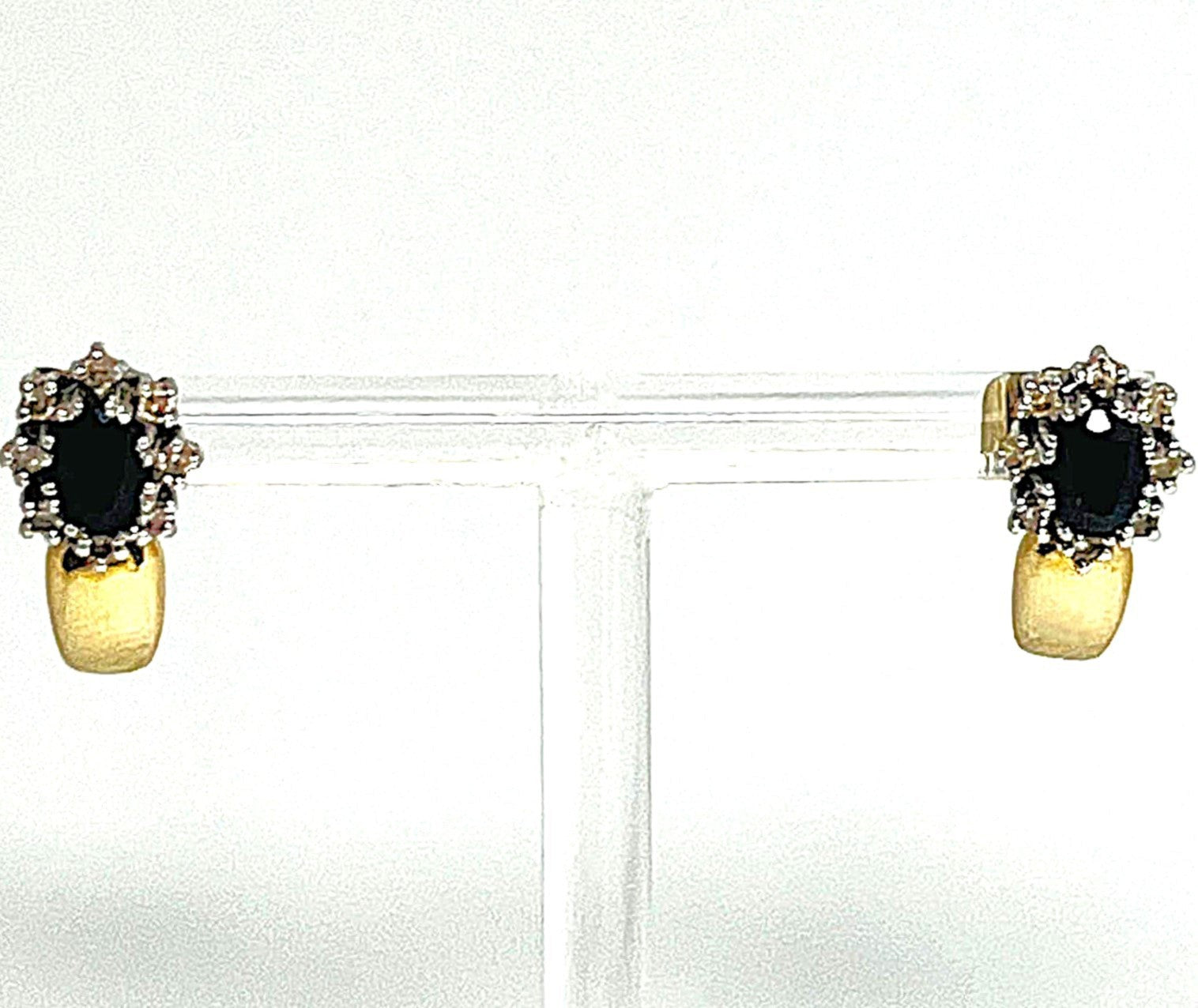 585er Gelbgold Weißgold Ohrstecker
