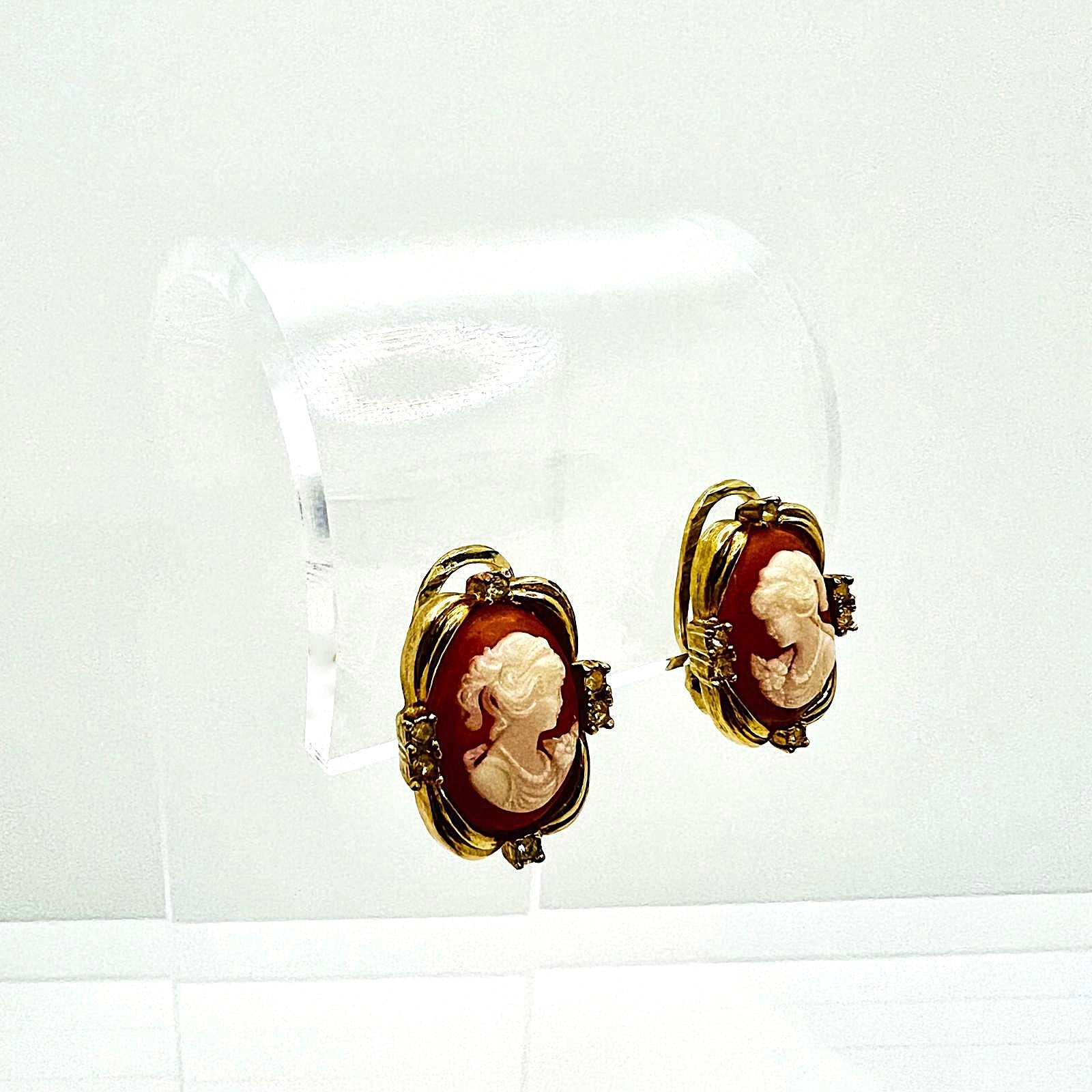 Jugendstil Vergoldete Cameo 