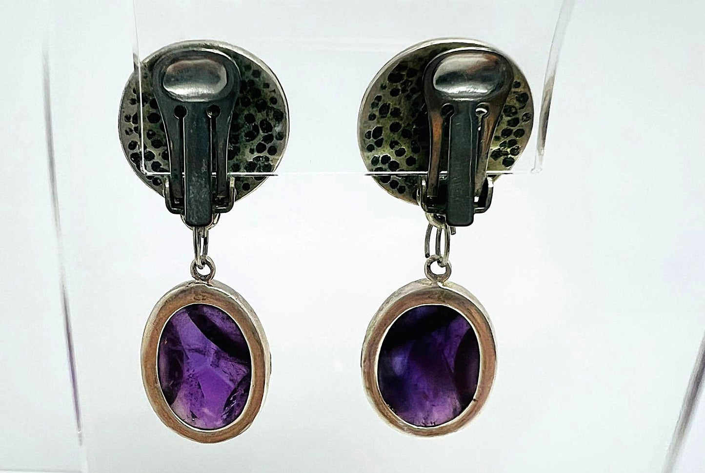 Klippohrringe mit Amethyst