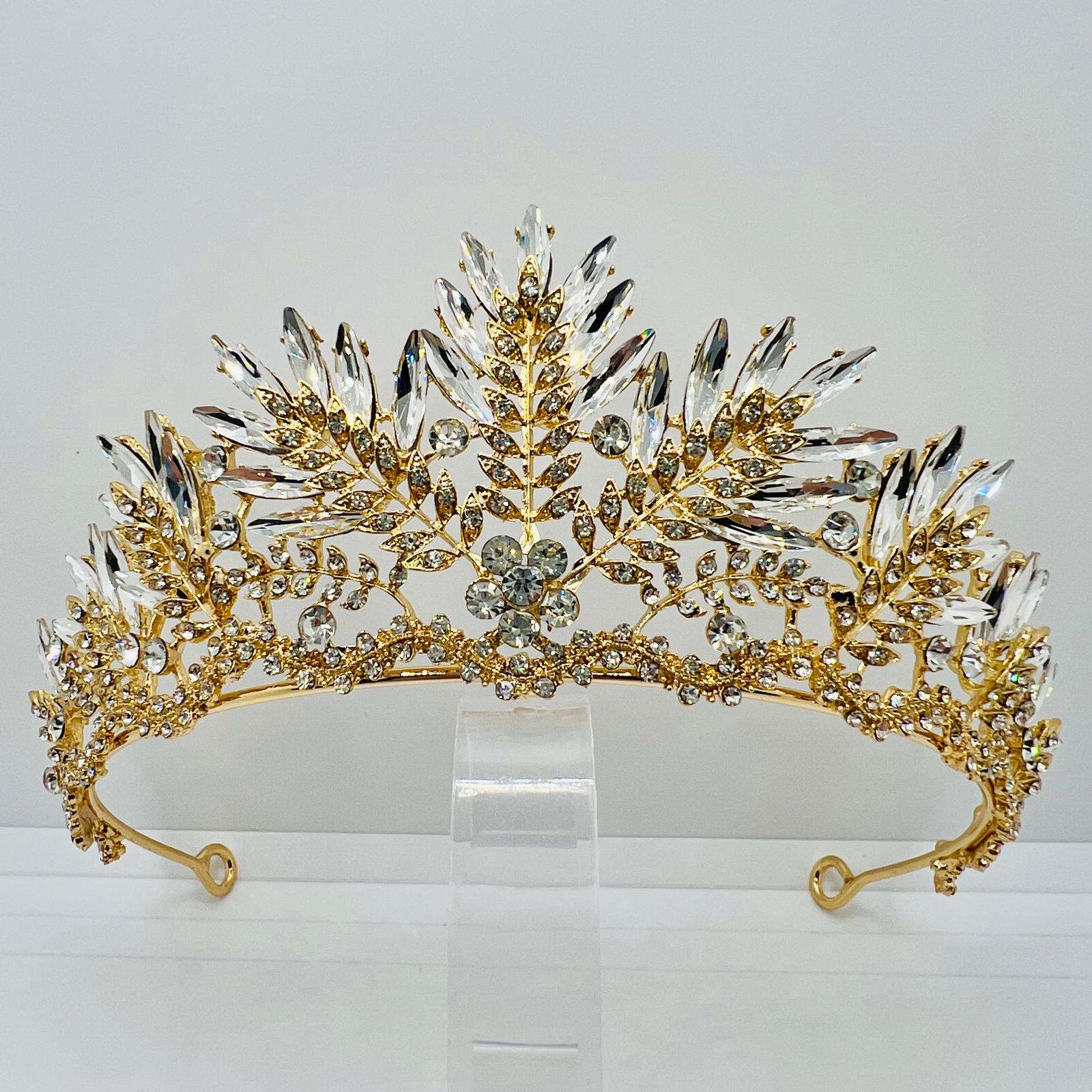 Königliche Goldene Kristallkrone