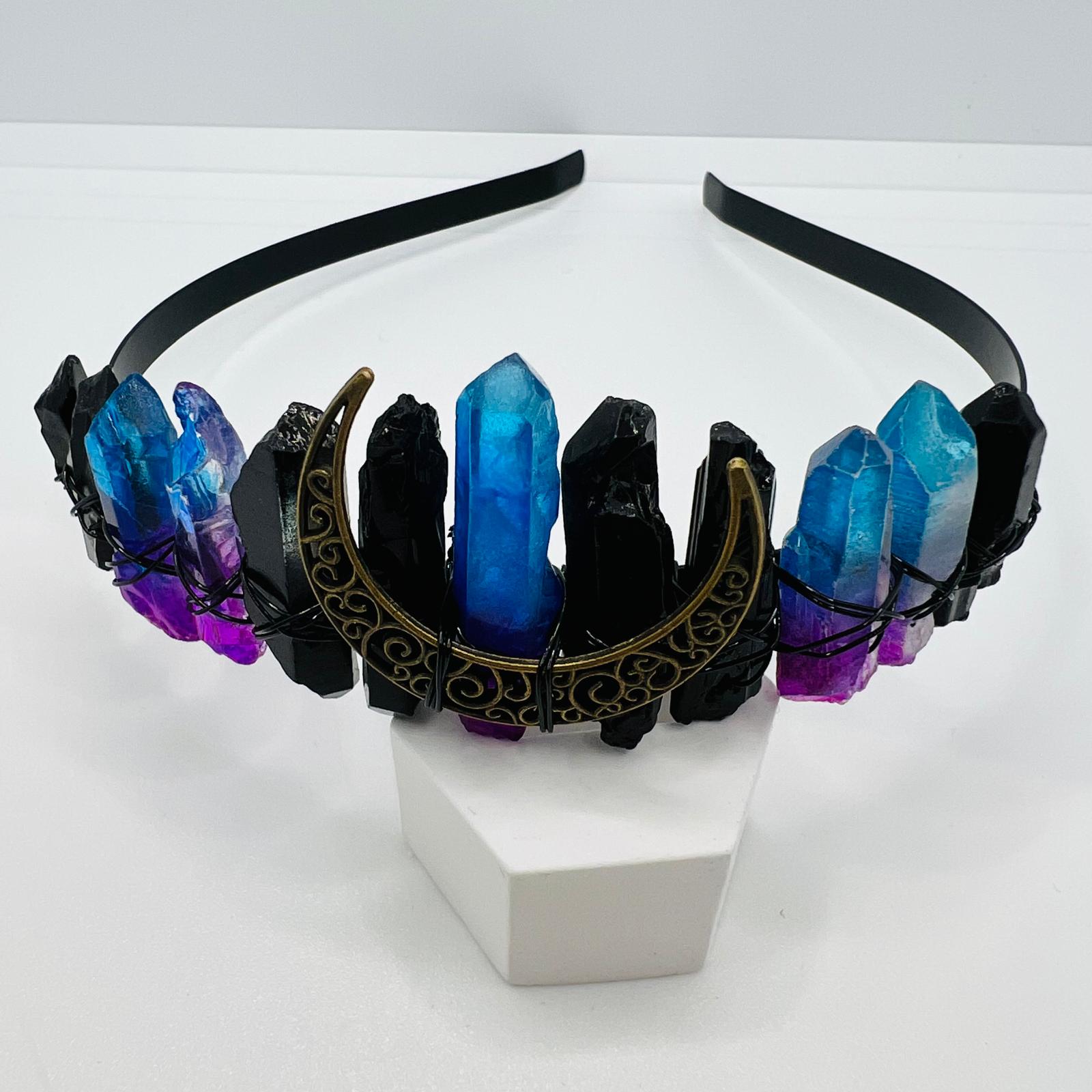 Tiara mit Mondmotiv