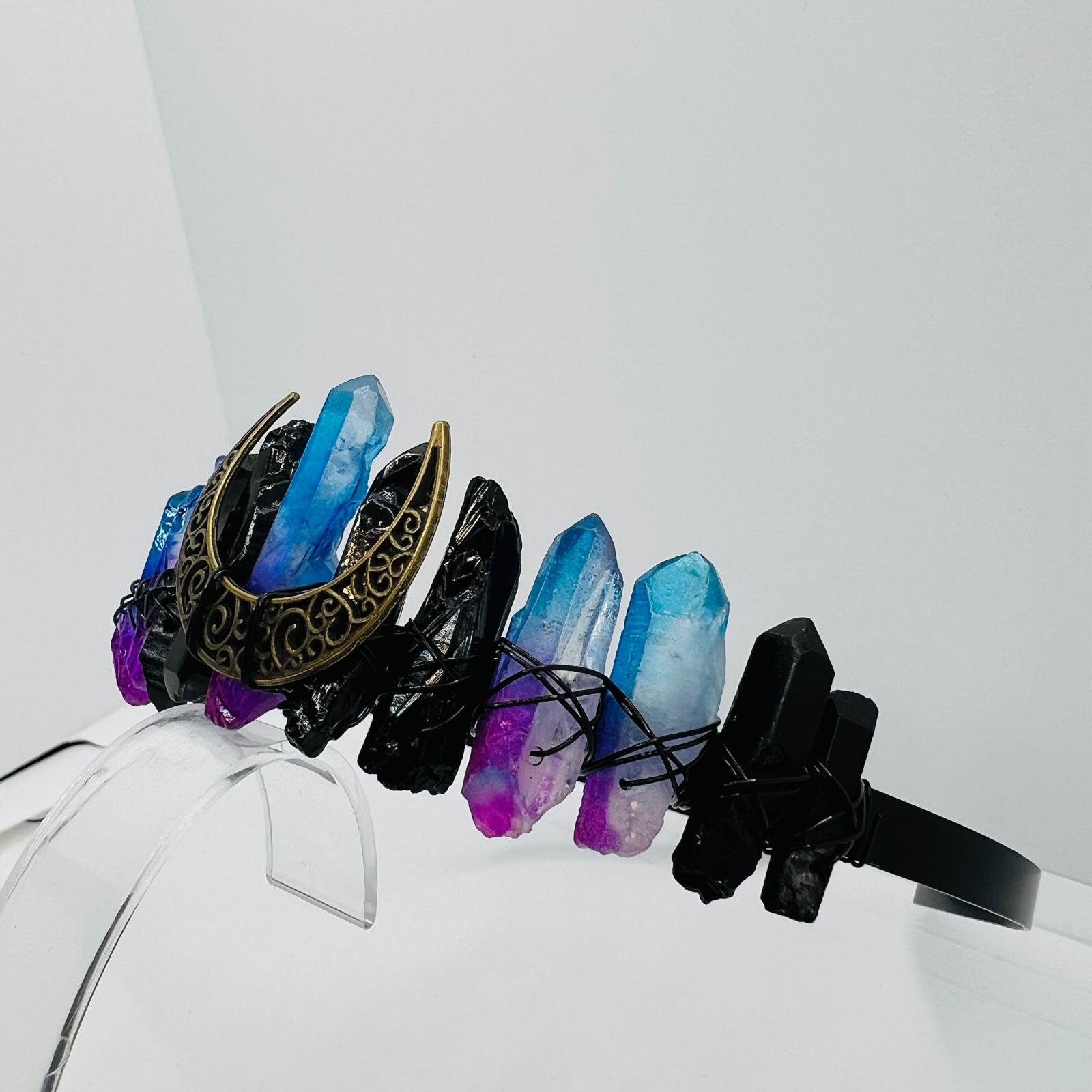 Tiara mit Mondmotiv