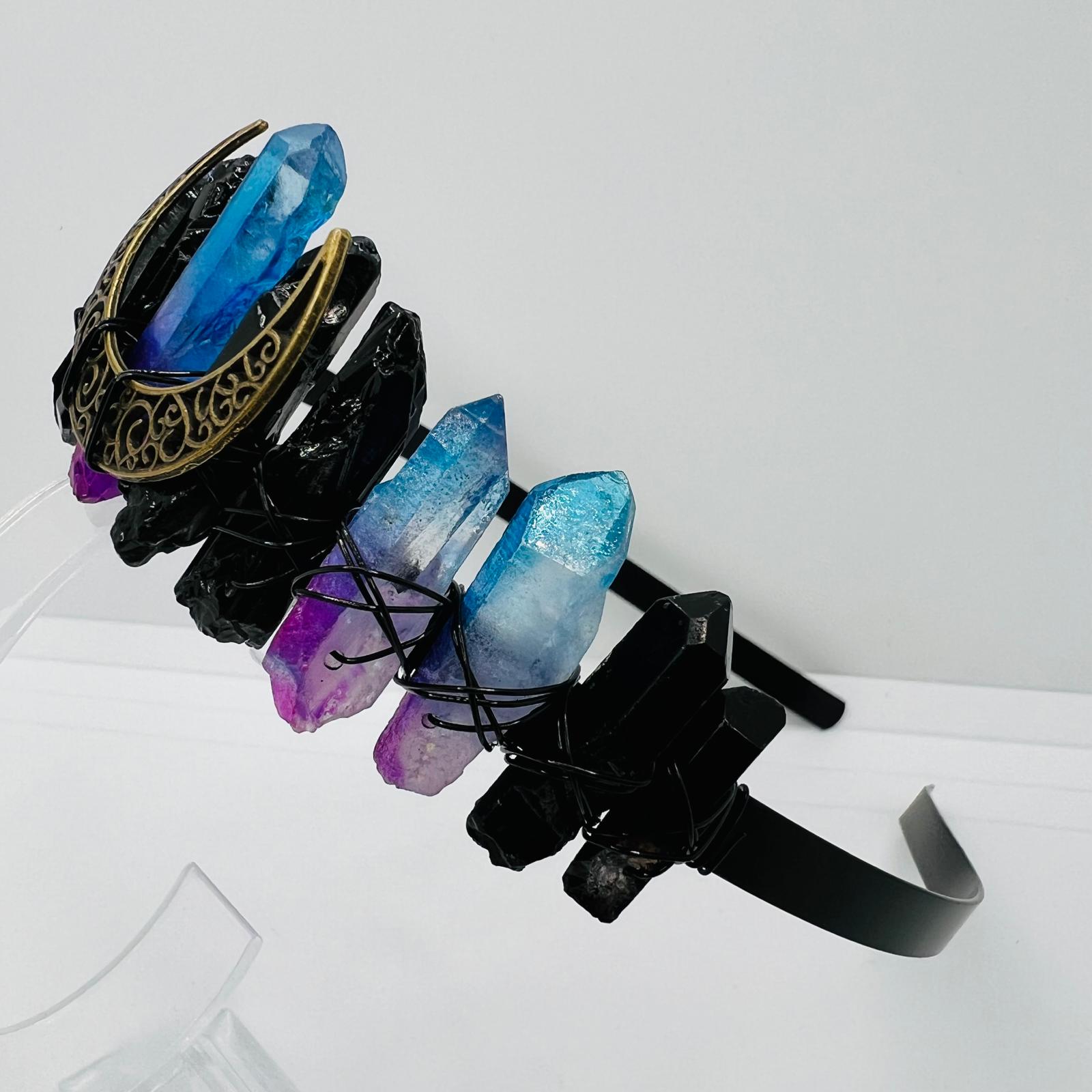 Tiara mit Mondmotiv