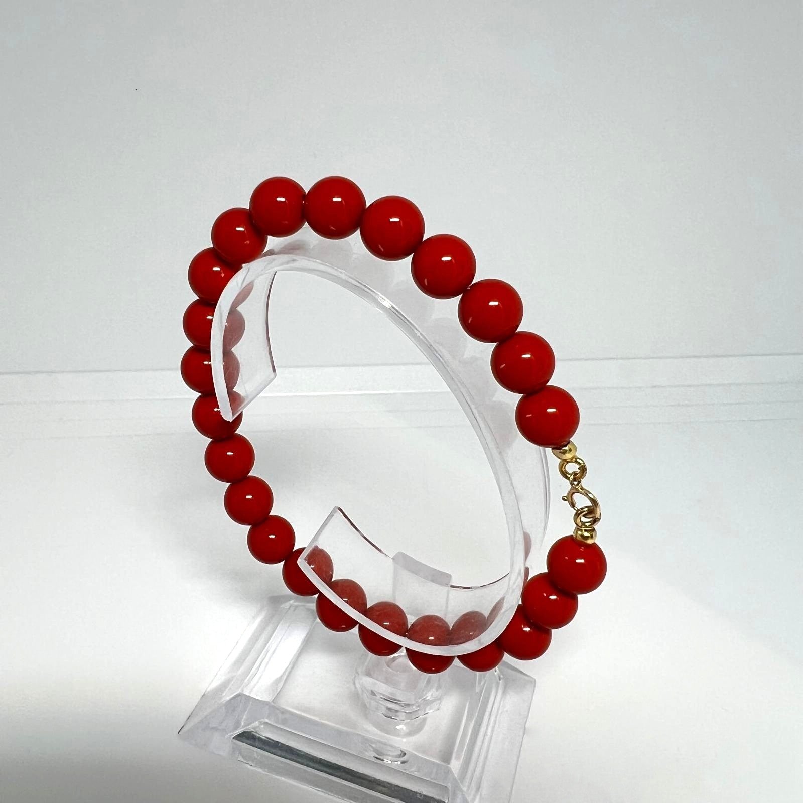 Echtes Mittelmeer-Korallenarmband 