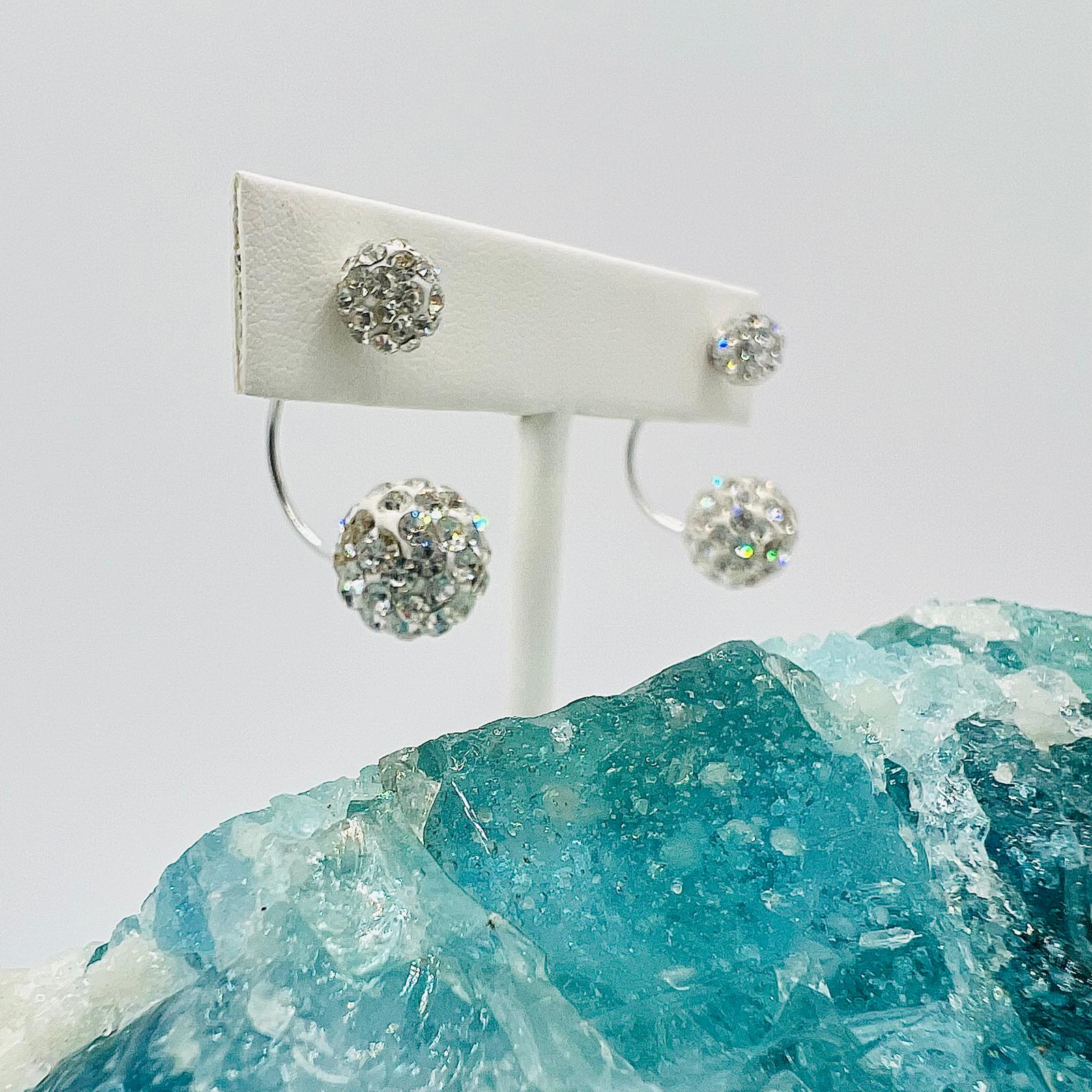 Ohrringe aus 925 Sterling Silber mit Zirkon Steinen 