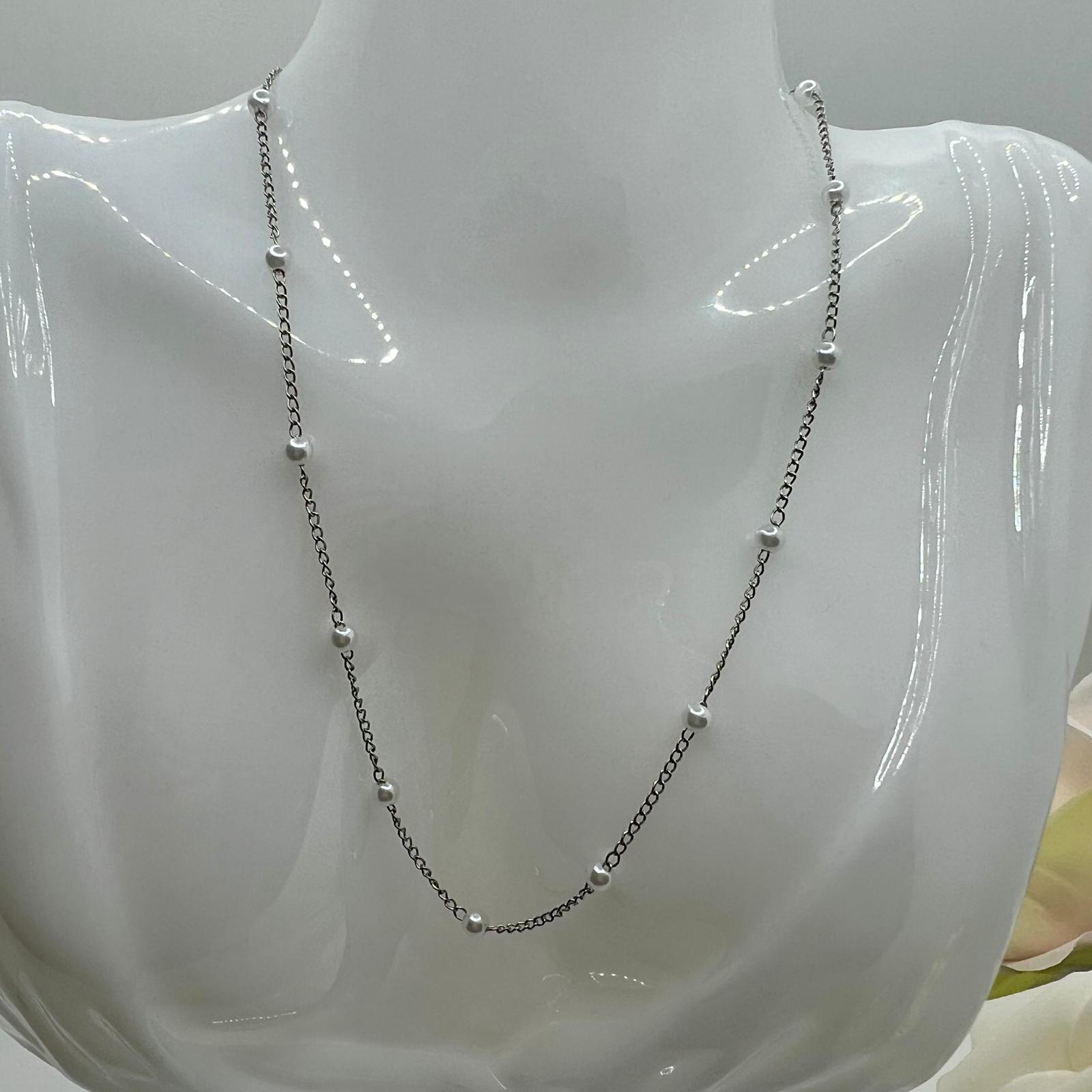 Pearl Kette aus Edelstahl