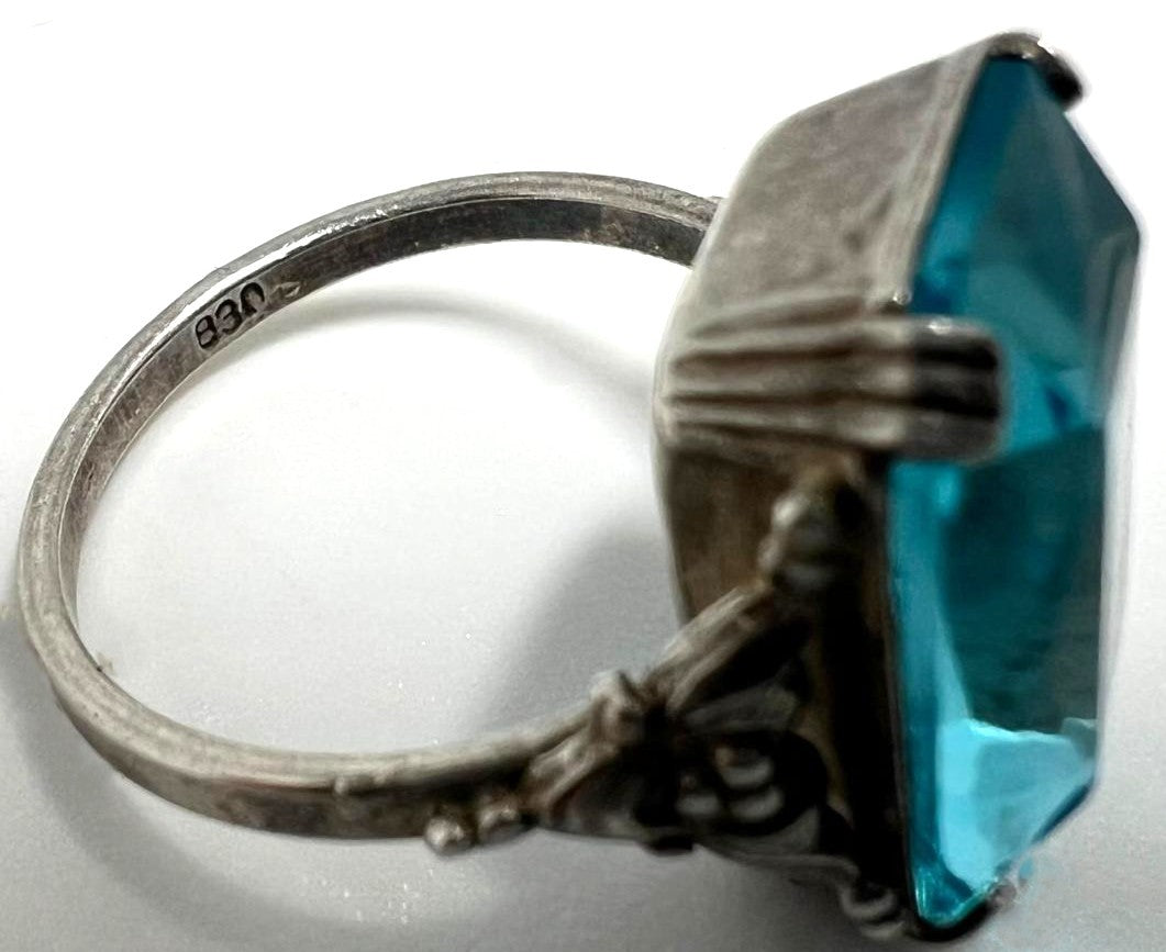 Art Déco Ring aus 830 Silber 