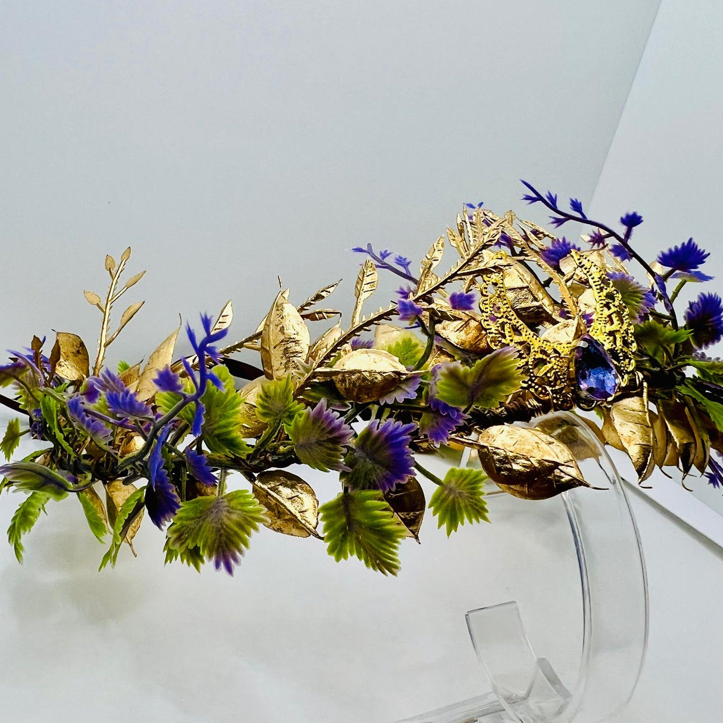 Handmade wreath Bohemian wreath accessory Tiara Boho style hair wreath festival