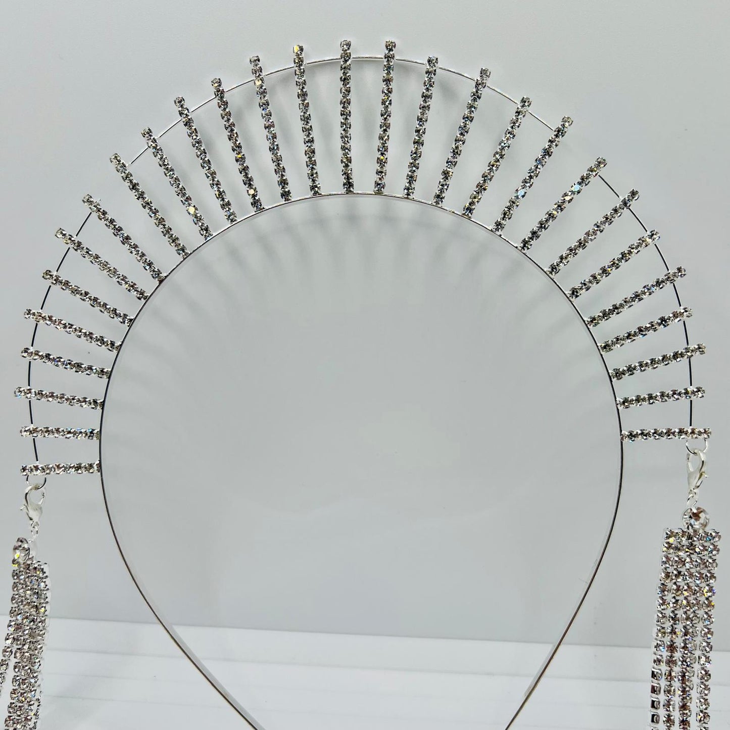 Silber Strass Sonnenkrone 
