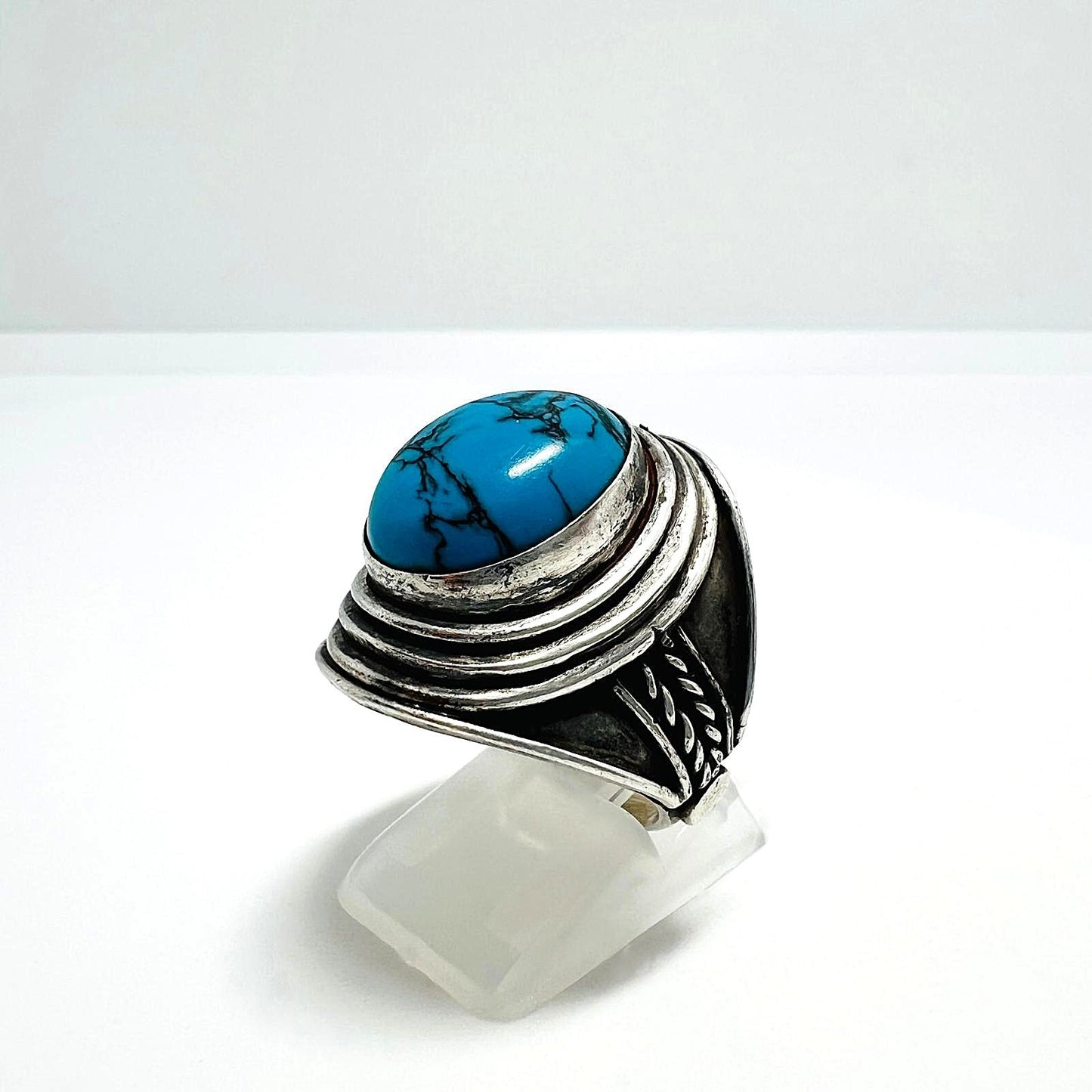Silberring mit Türkis Cabochon