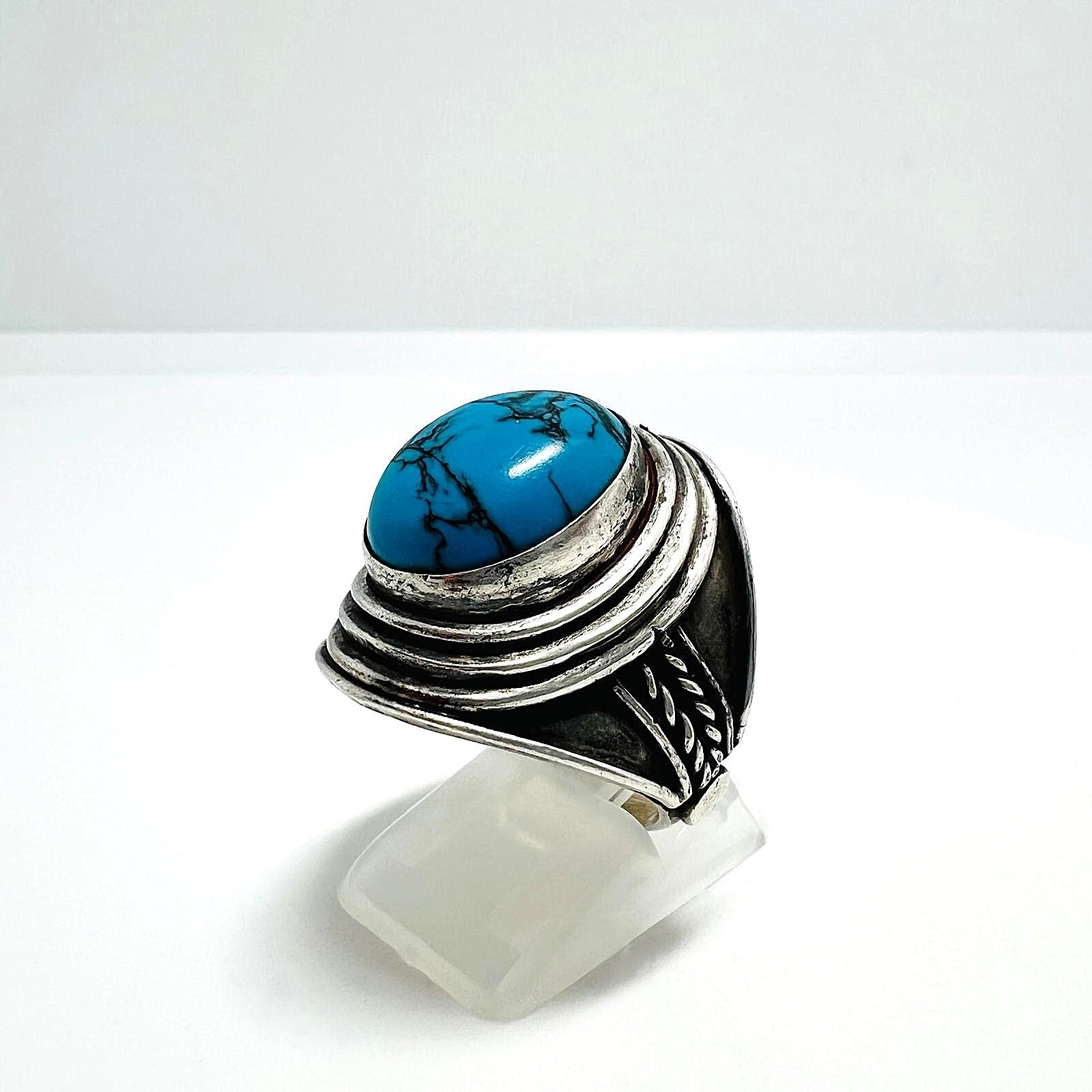 Silberring mit Türkis Cabochon