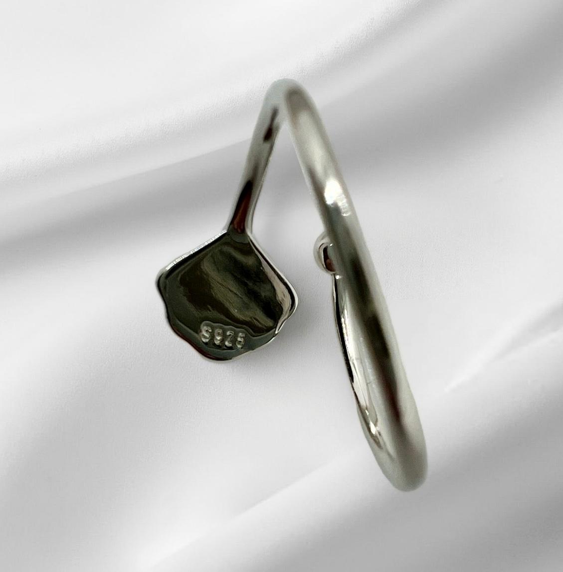 Silberring 925 mit Jakobsmuschel Hülse