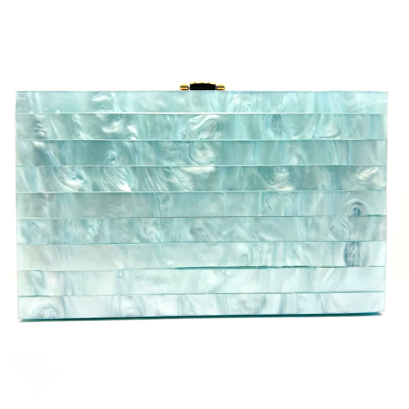 Statement Clutch – hellblau 