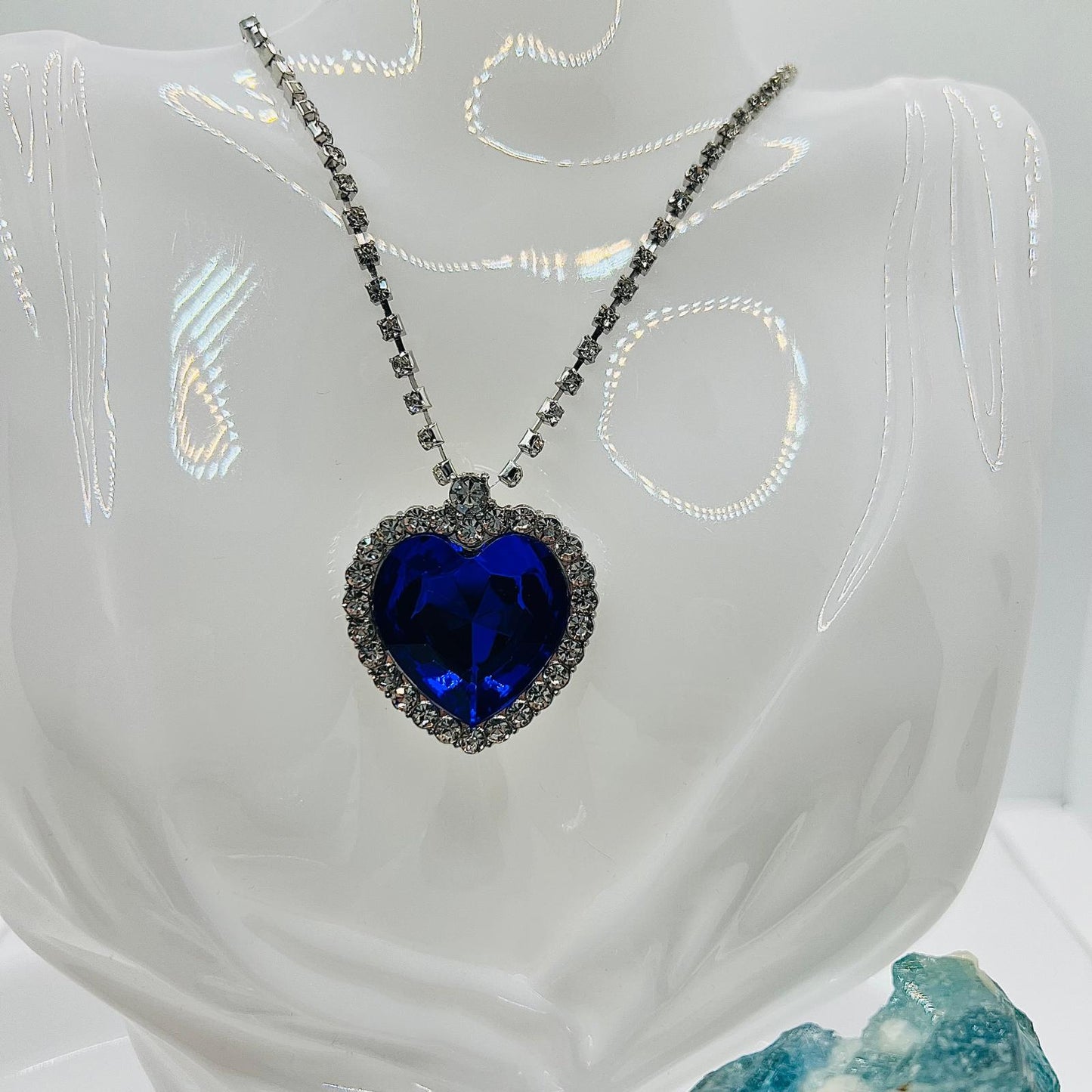 Titanic Medaillon Amulett Blau
