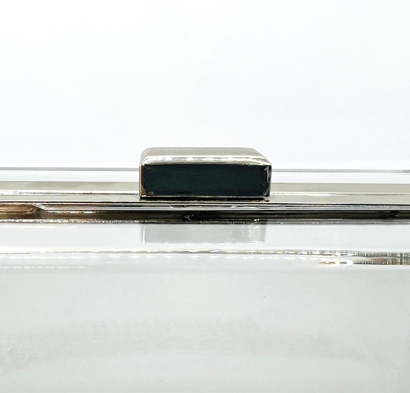 Transparente Silber Acryl Clutch