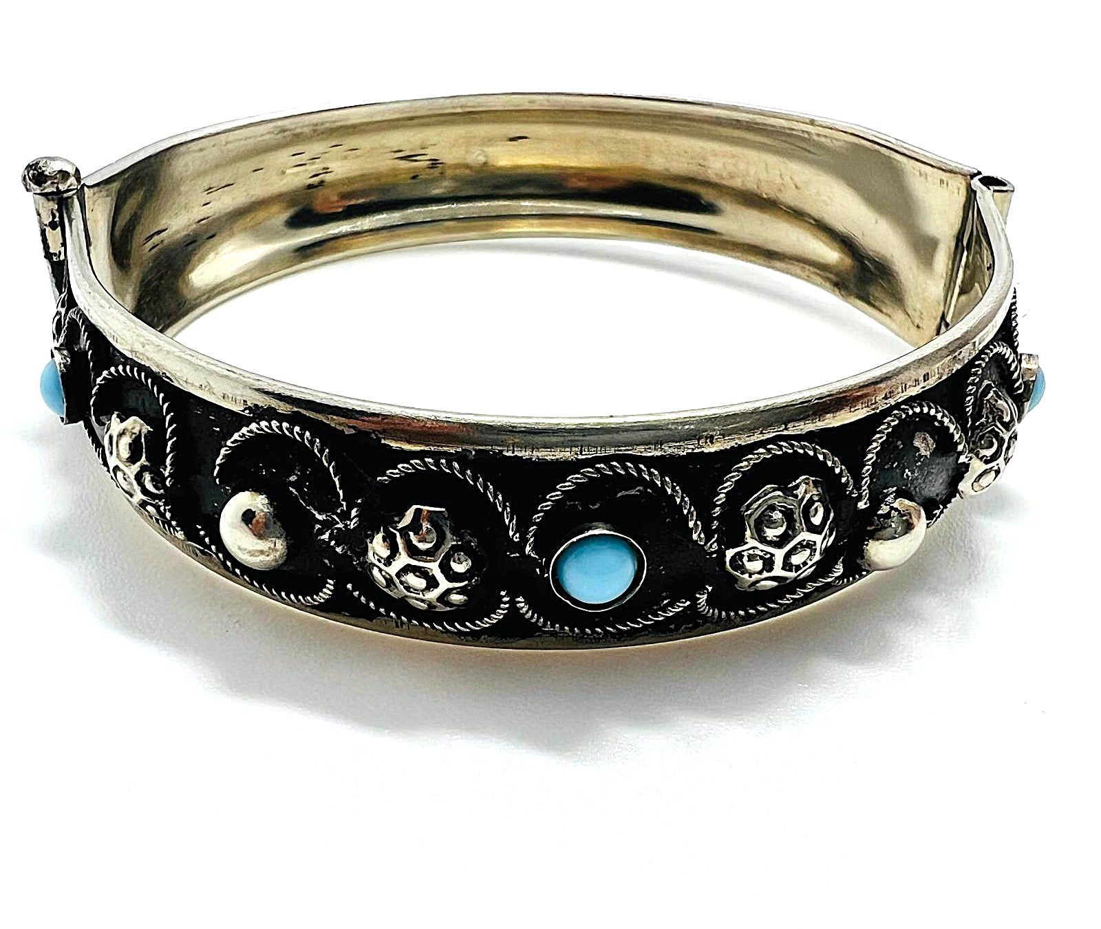 Versilberte Vintage-Armspange