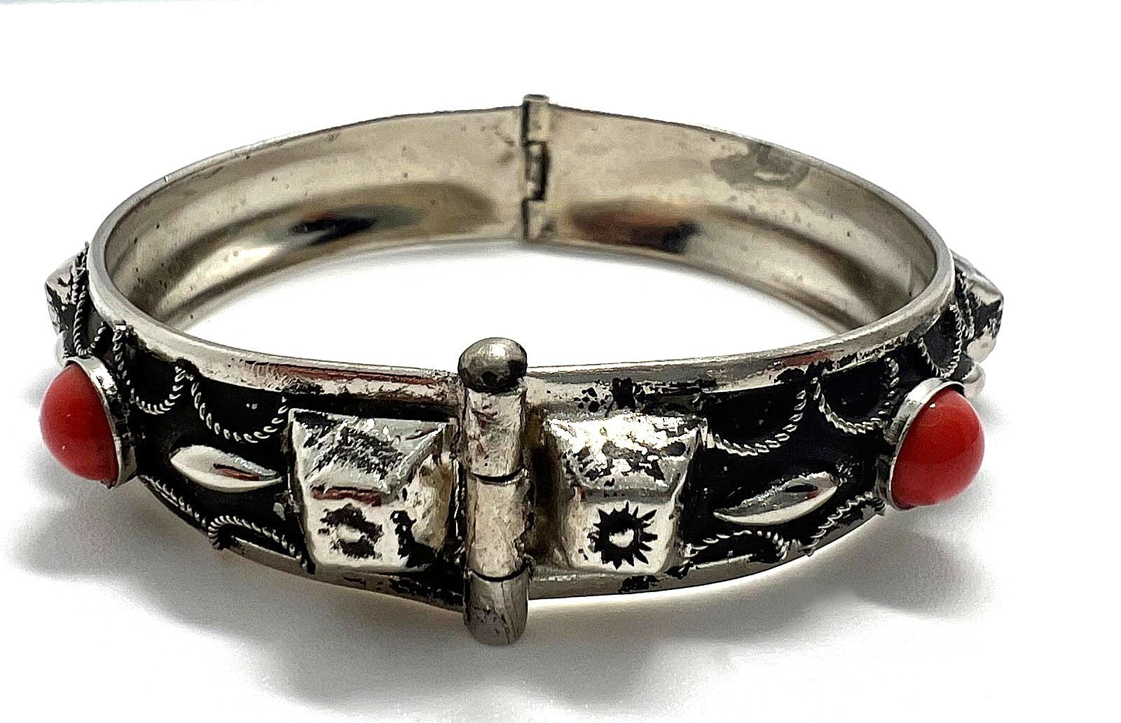 Versilberte Vintage-Armspange