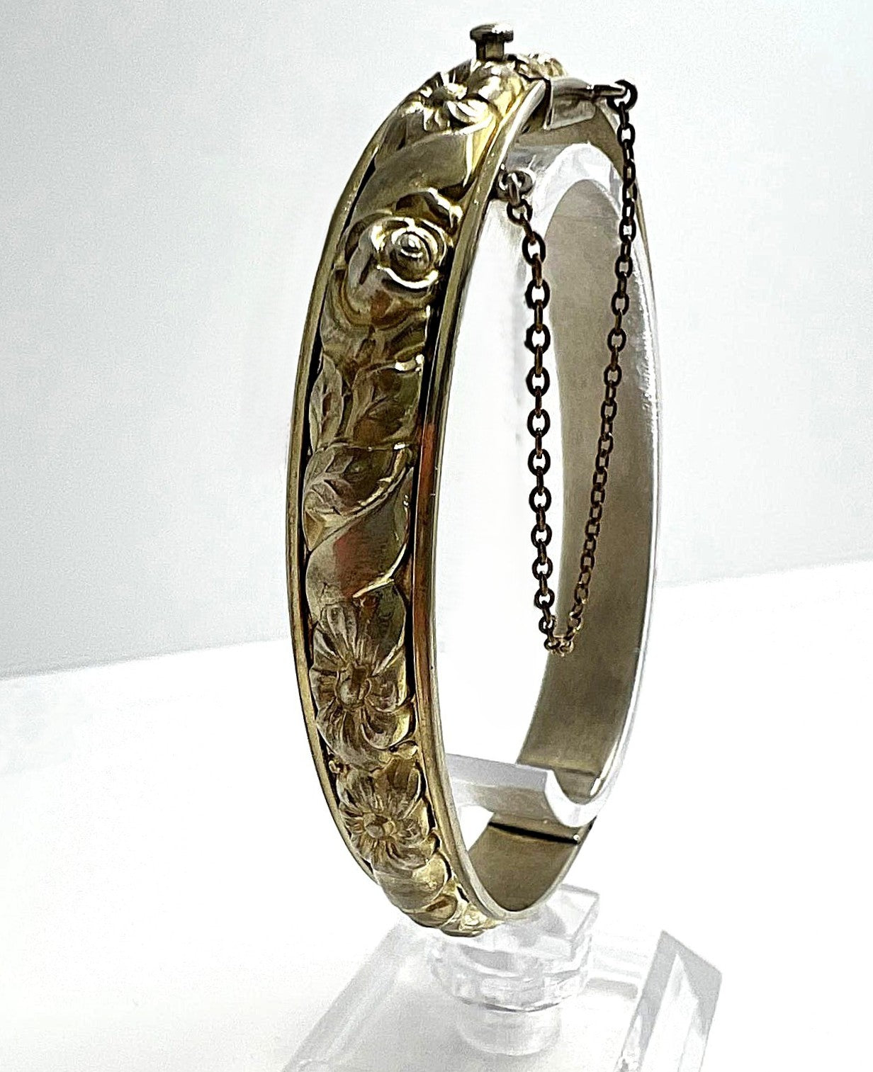 Viktorianischer Armreif Messing vergoldet