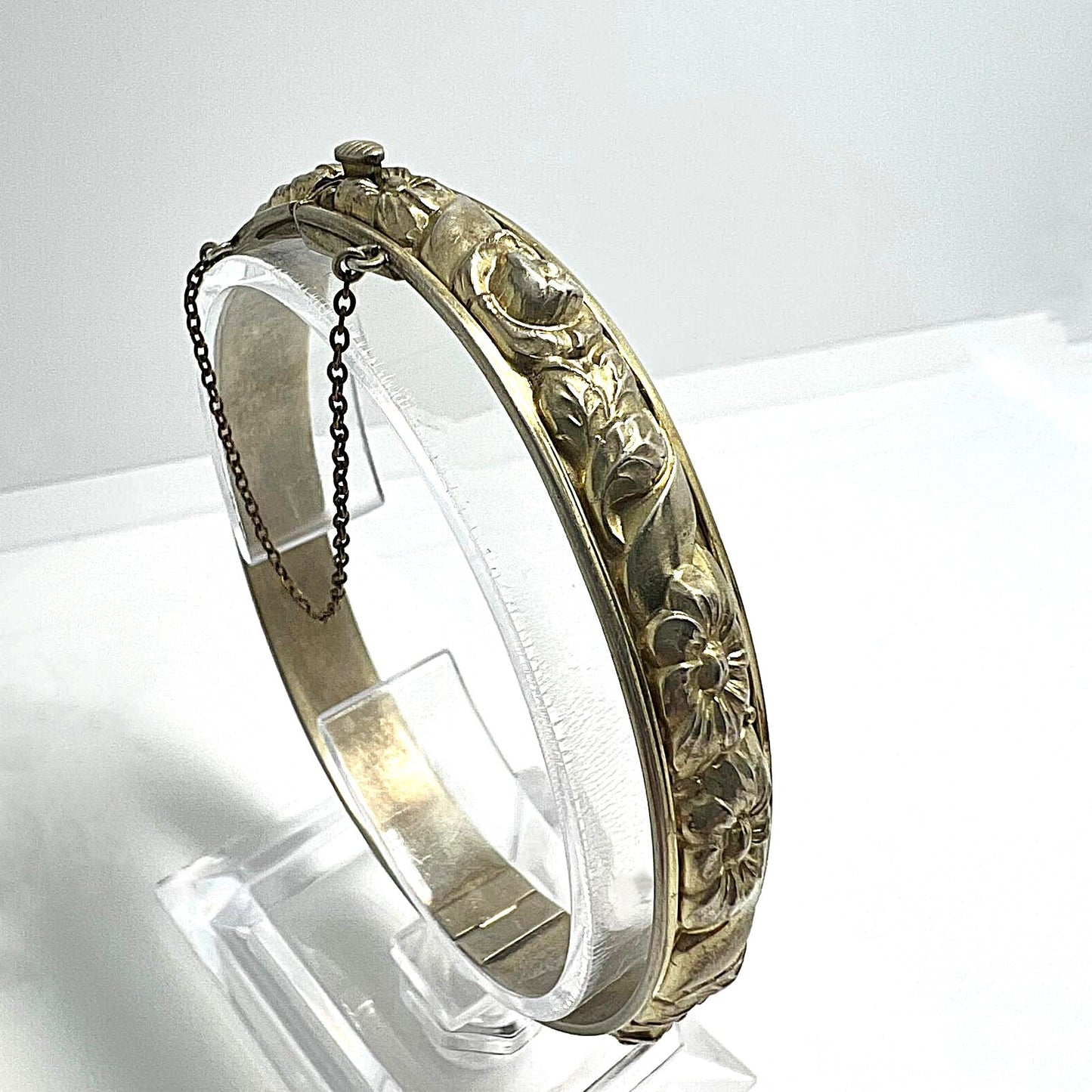 Viktorianischer Armreif Messing vergoldet