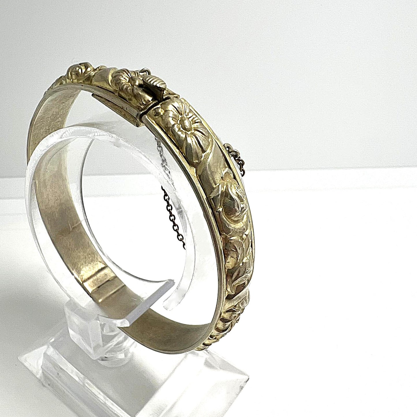 Viktorianischer Armreif Messing vergoldet