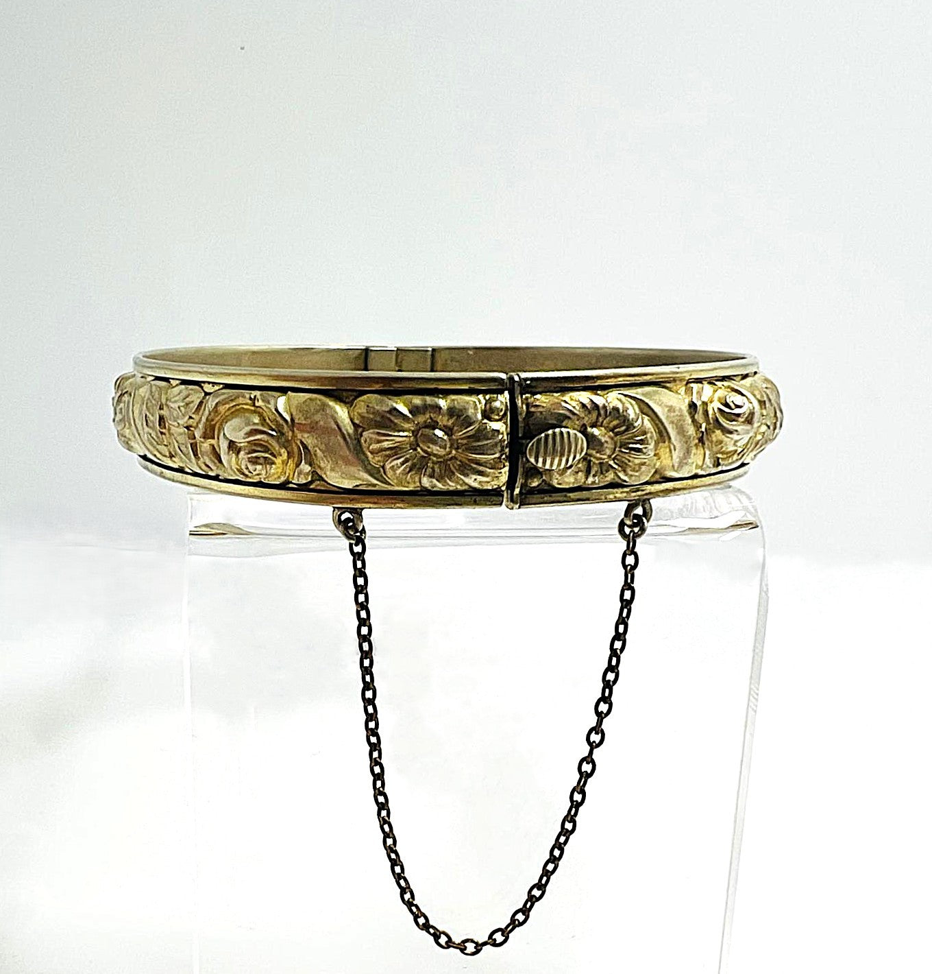 Viktorianischer Armreif Messing vergoldet