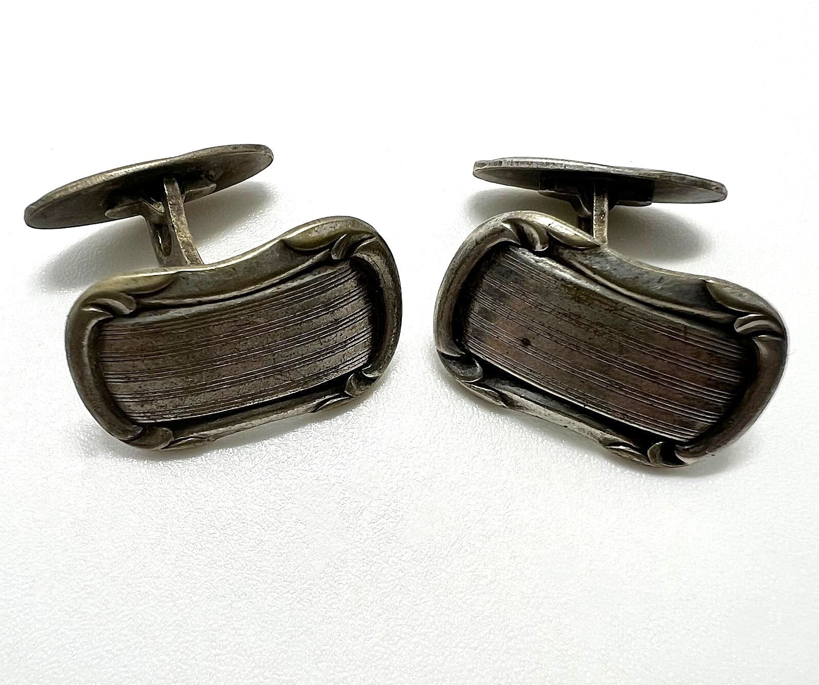 Vintage Alpaka Silver Cufflinks