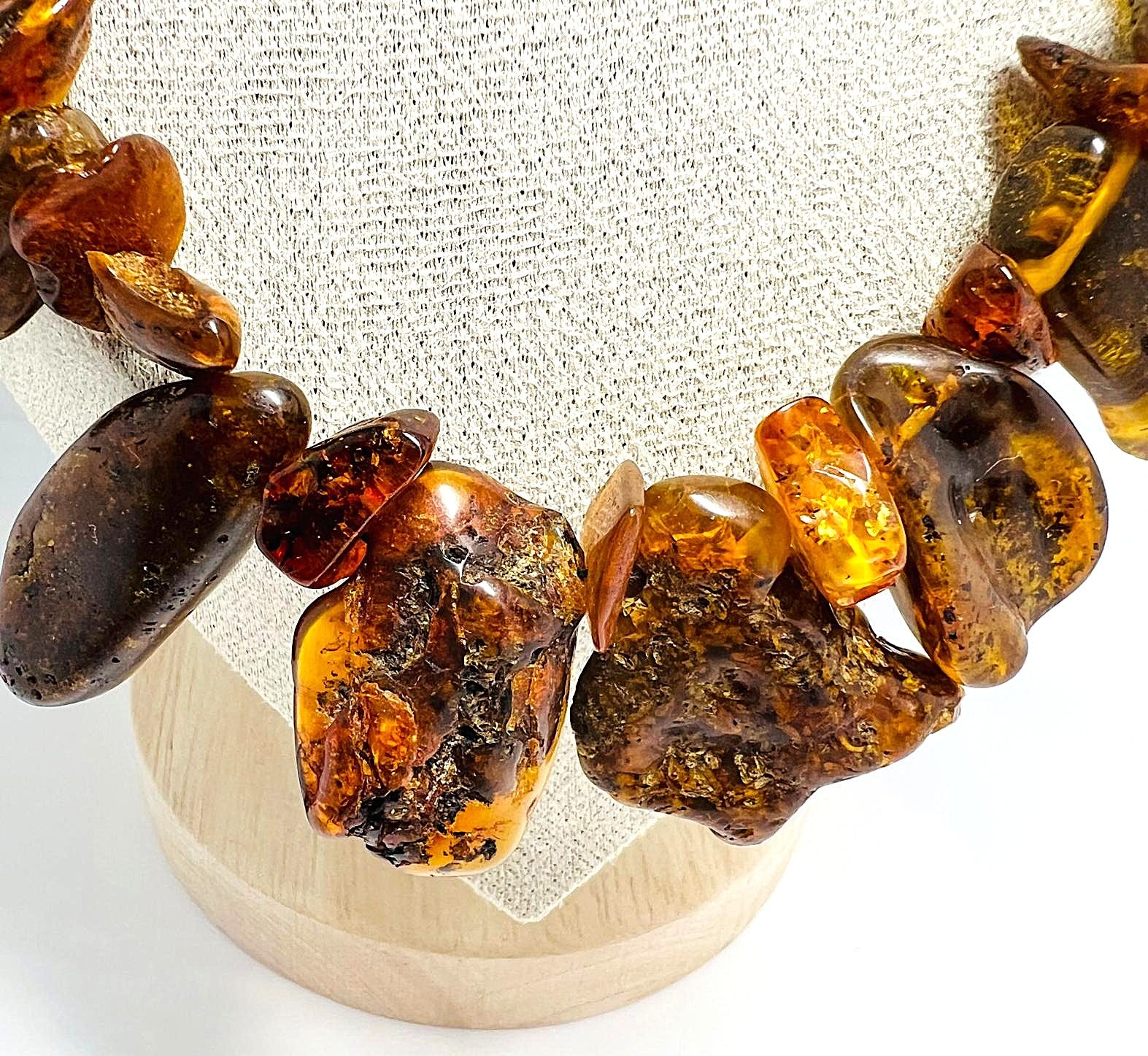 Vintage Amber Collier Cognac 