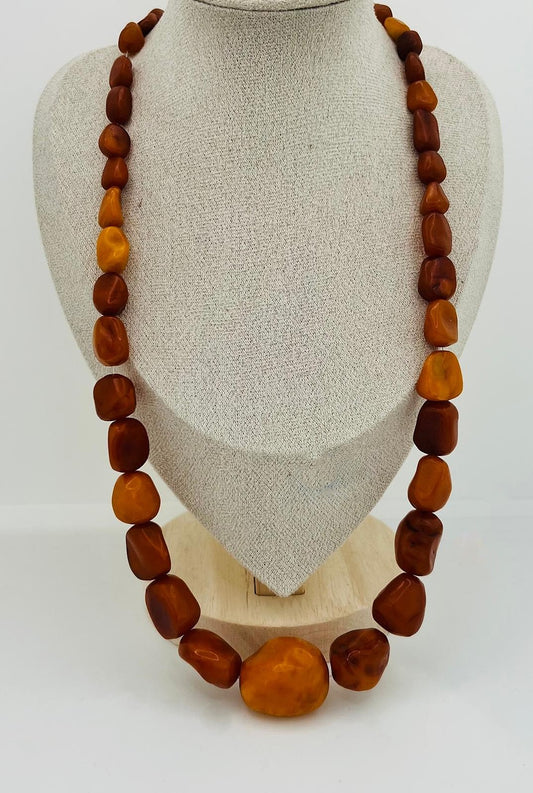 Vintage Butterscotch Amber Necklace