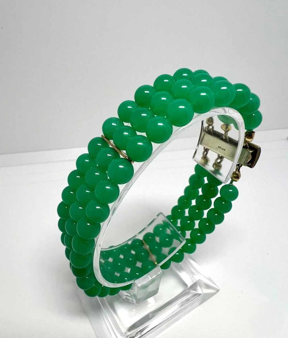 Vintage Chrysopras Armband