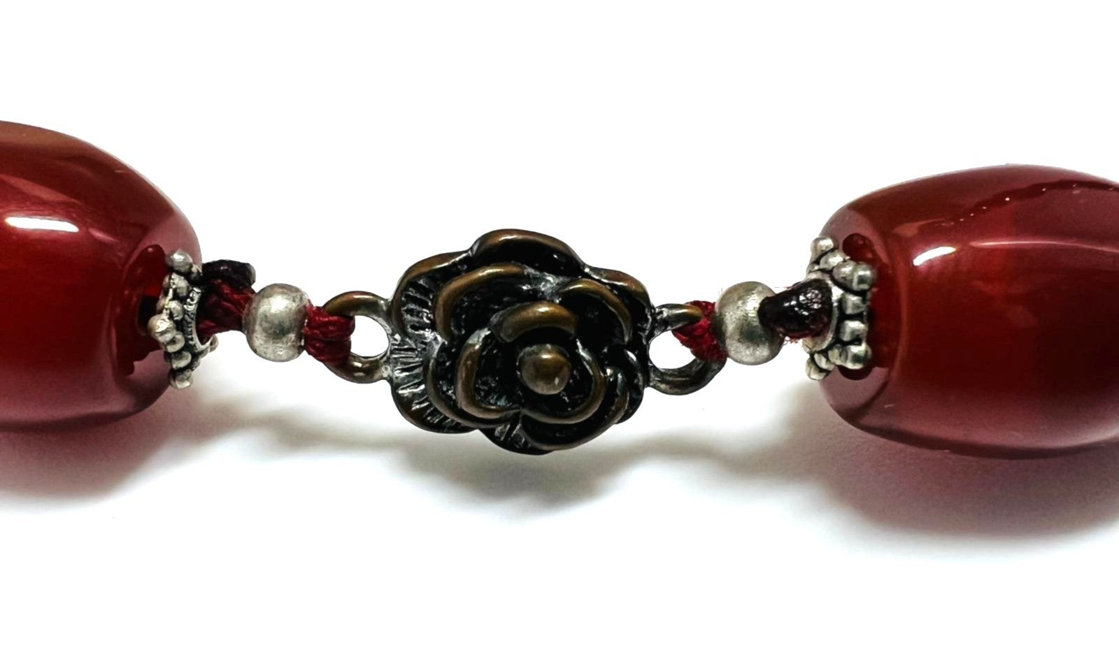 Vintage Karneol Edelsteinkette 