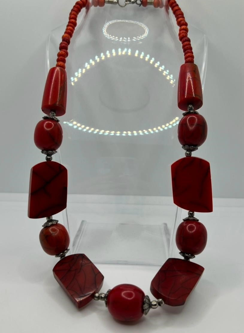 Vintage Korallen Kette