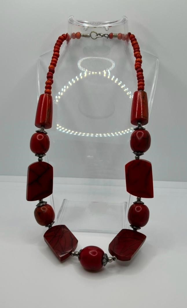 Vintage Korallen Kette