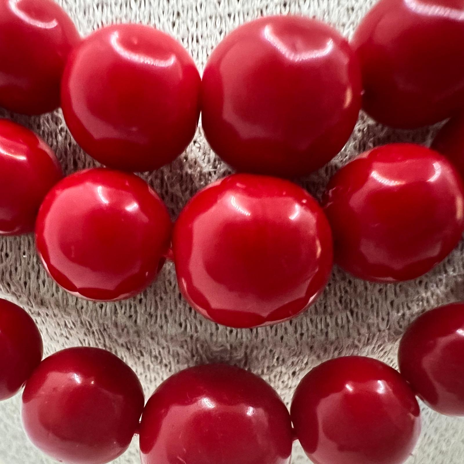 Elegante Vintage-Korallenkette