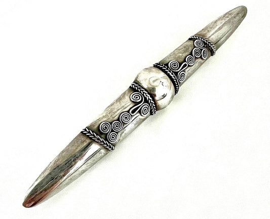 Vintage Silber-Stabbrosche